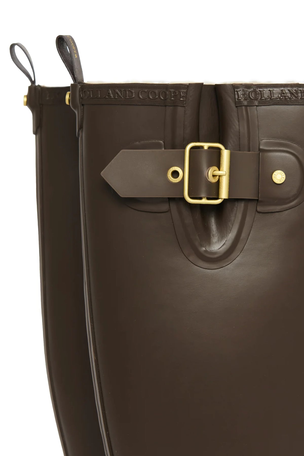 Holland Cooper Sherpa Lined Regency Wellington #Colour_Chocolate Matte Gold
