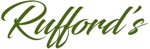 Green 'Rufford's' logo