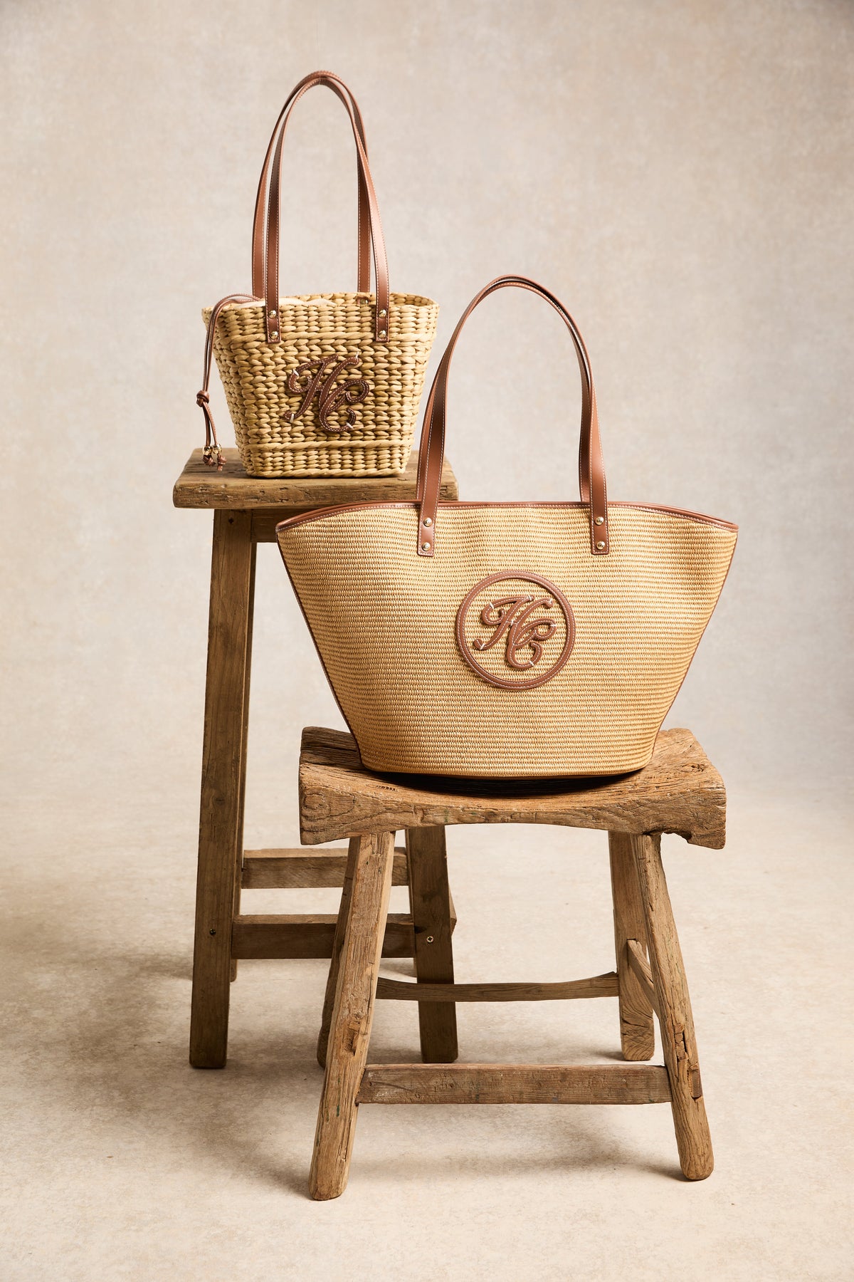 Holland Cooper Amalfi Mini Basket Bag #Colour_Natural Tan