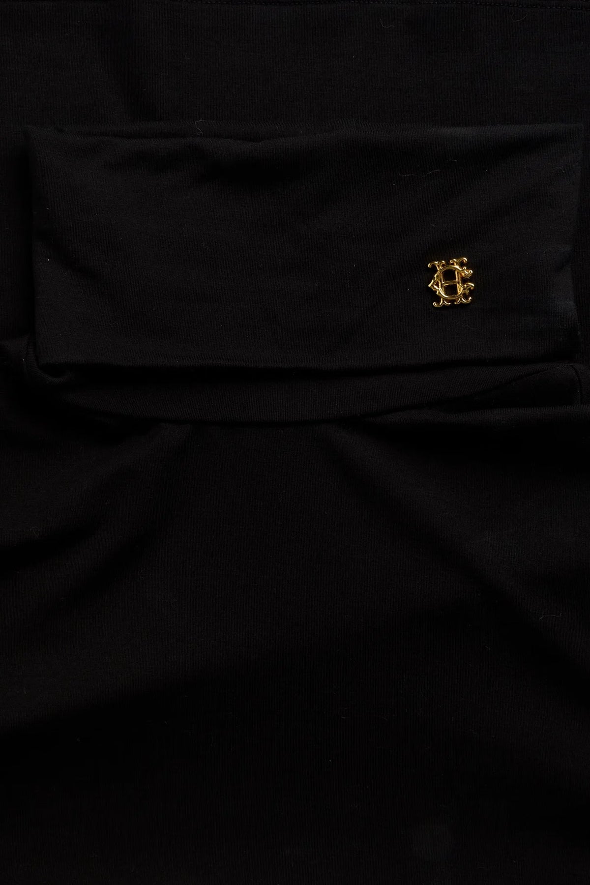Holland Cooper Supersoft Fluted Roll Neck Top #Colour_Black
