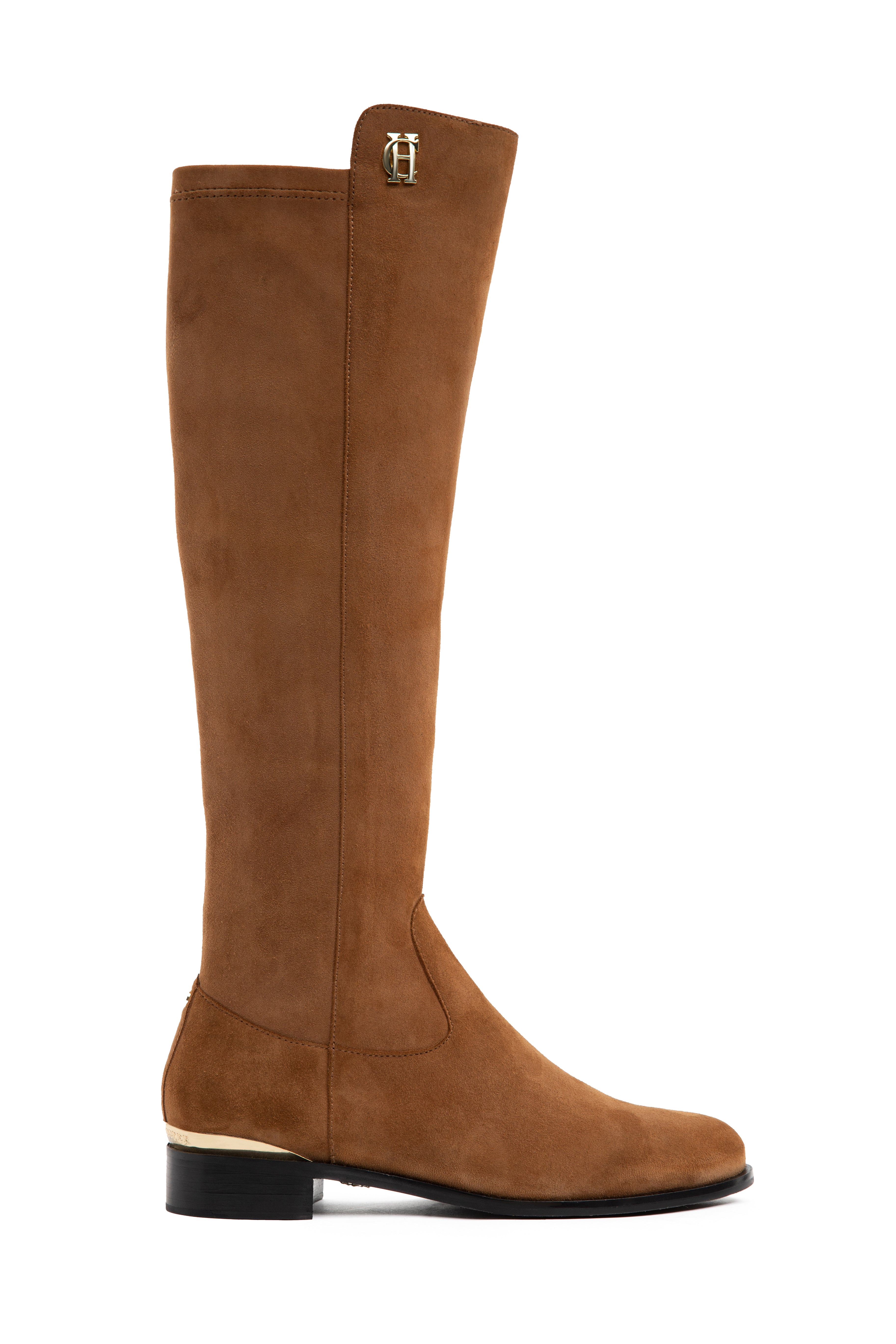 Holland Cooper Tan Albany Knee Boot #Colour_Tan