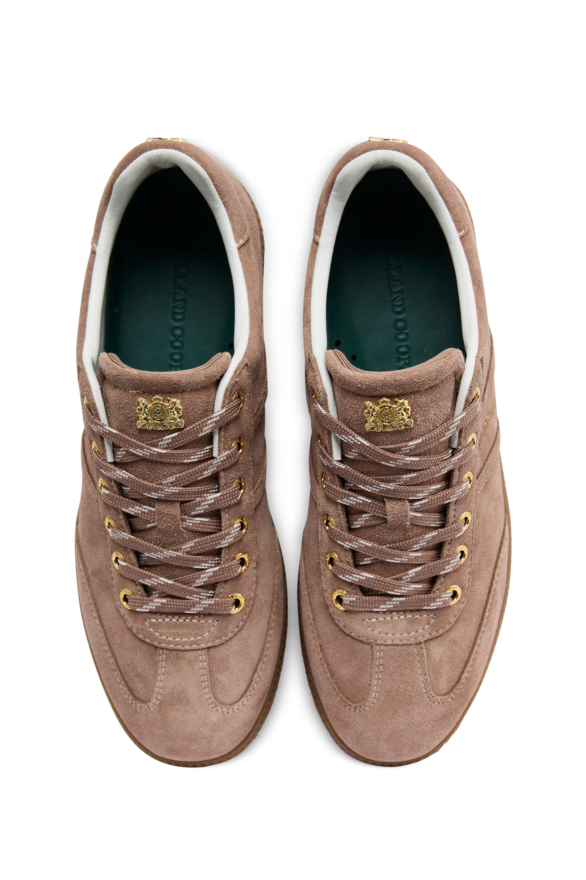 Holland Cooper Knightsbridge Court Trainer #Colour_Taupe Suede