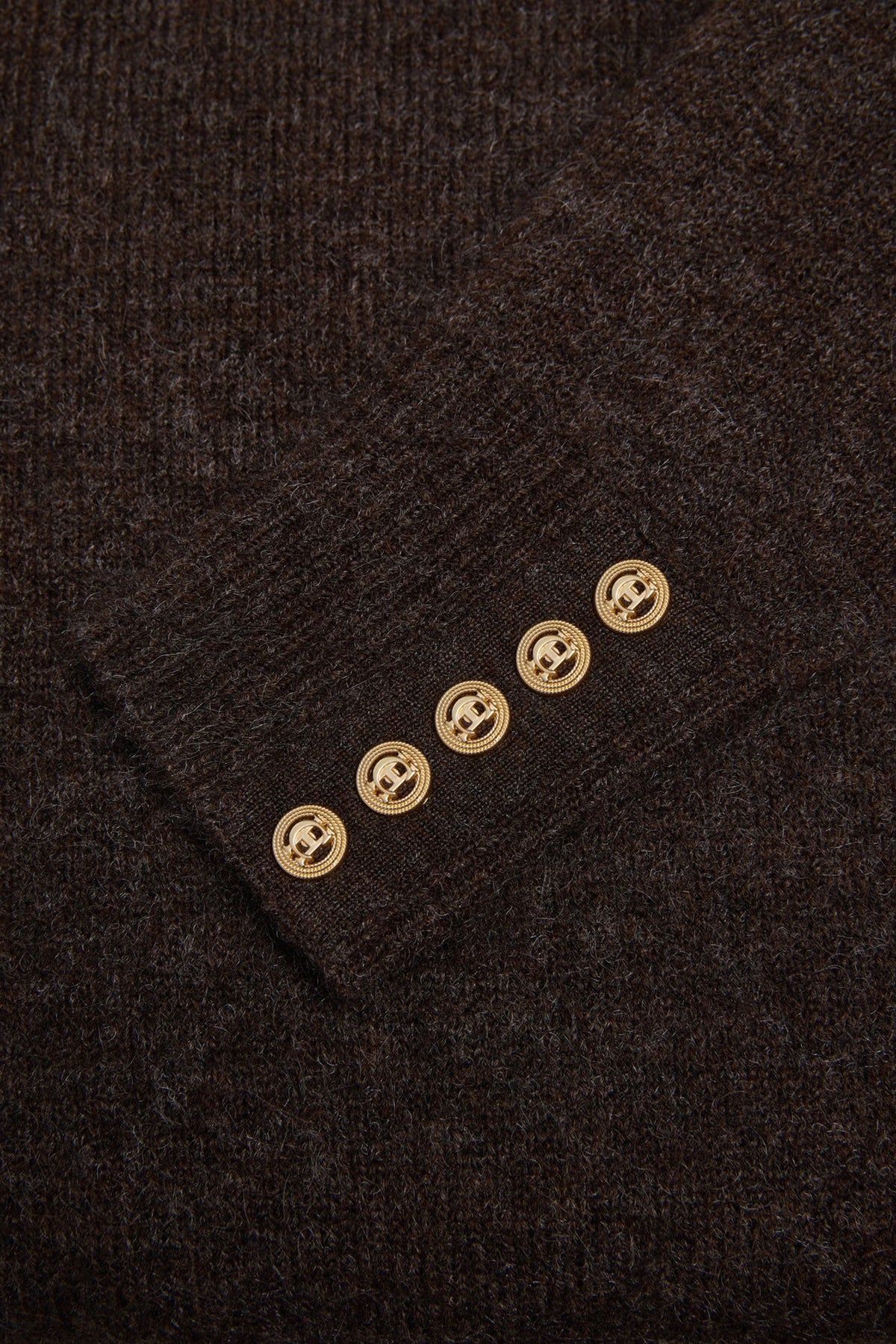 Holland Cooper Tori Crew Neck Knit #Colour_Chocolate