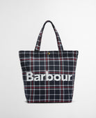 Barbour Navy/Red Check Mini Telfield Tartan Tote #Colour_Navy/Red Check