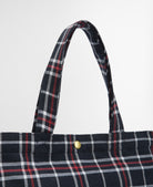 Barbour Navy/Red Check Mini Telfield Tartan Tote #Colour_Navy/Red Check
