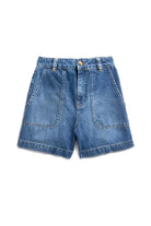 Utility Denim Shorts -    denim - 16 - View 90