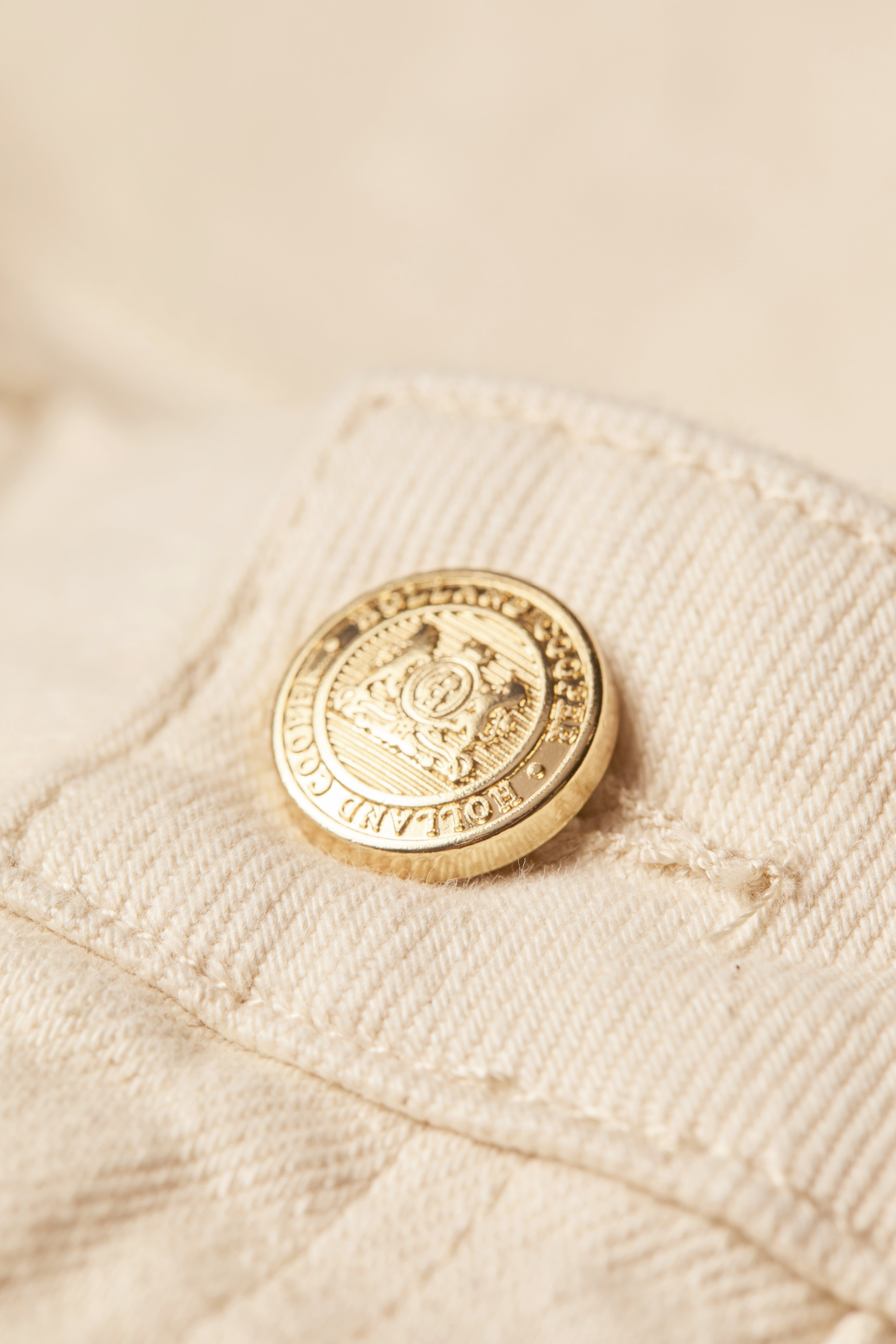 Utility Denim Shorts -    oatmeal - 16 - View 101