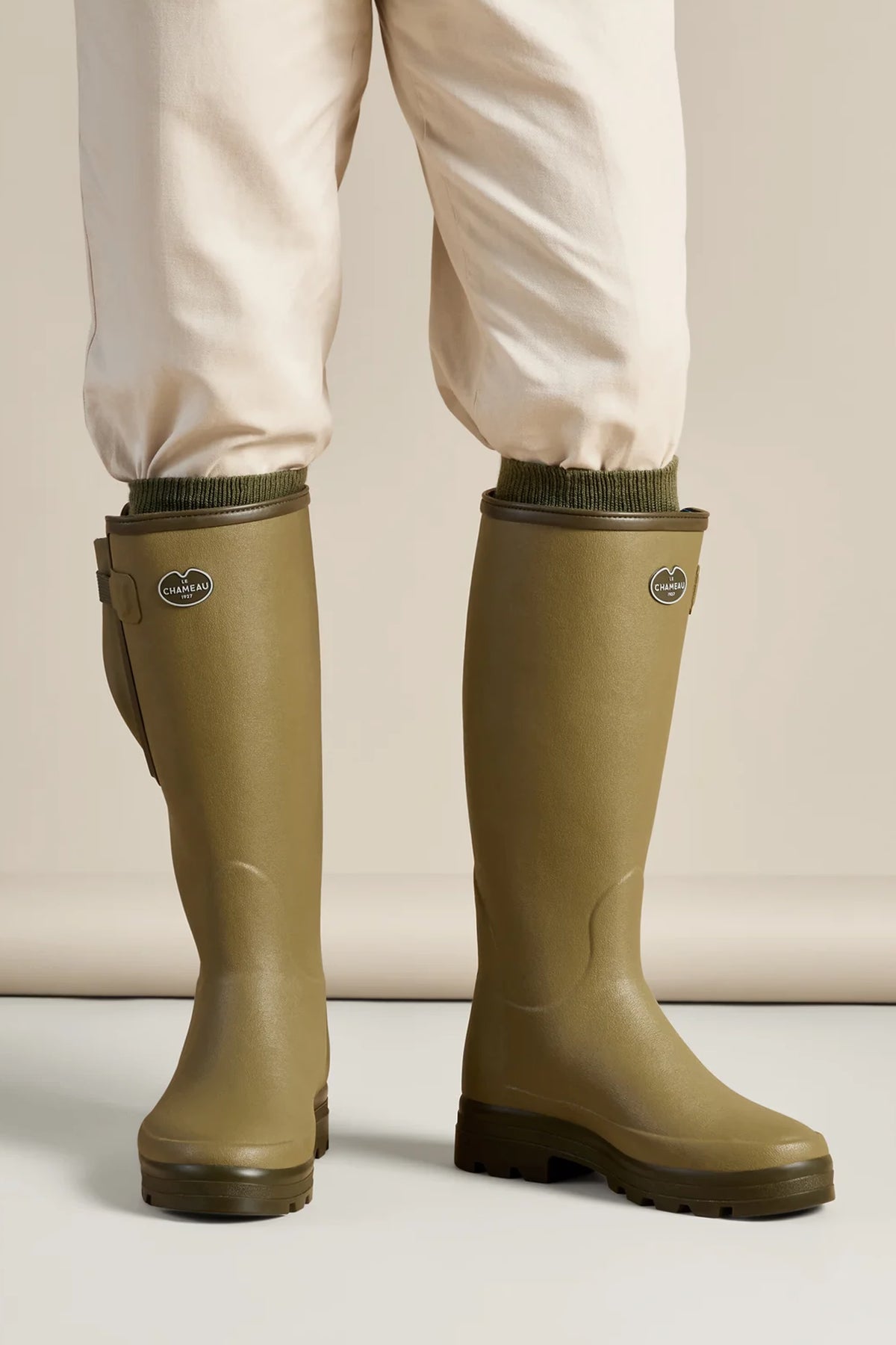 Le Chameau Men's Vierzonord Neoprene Lined Wellington Boot #Colour_Vert Vierzon