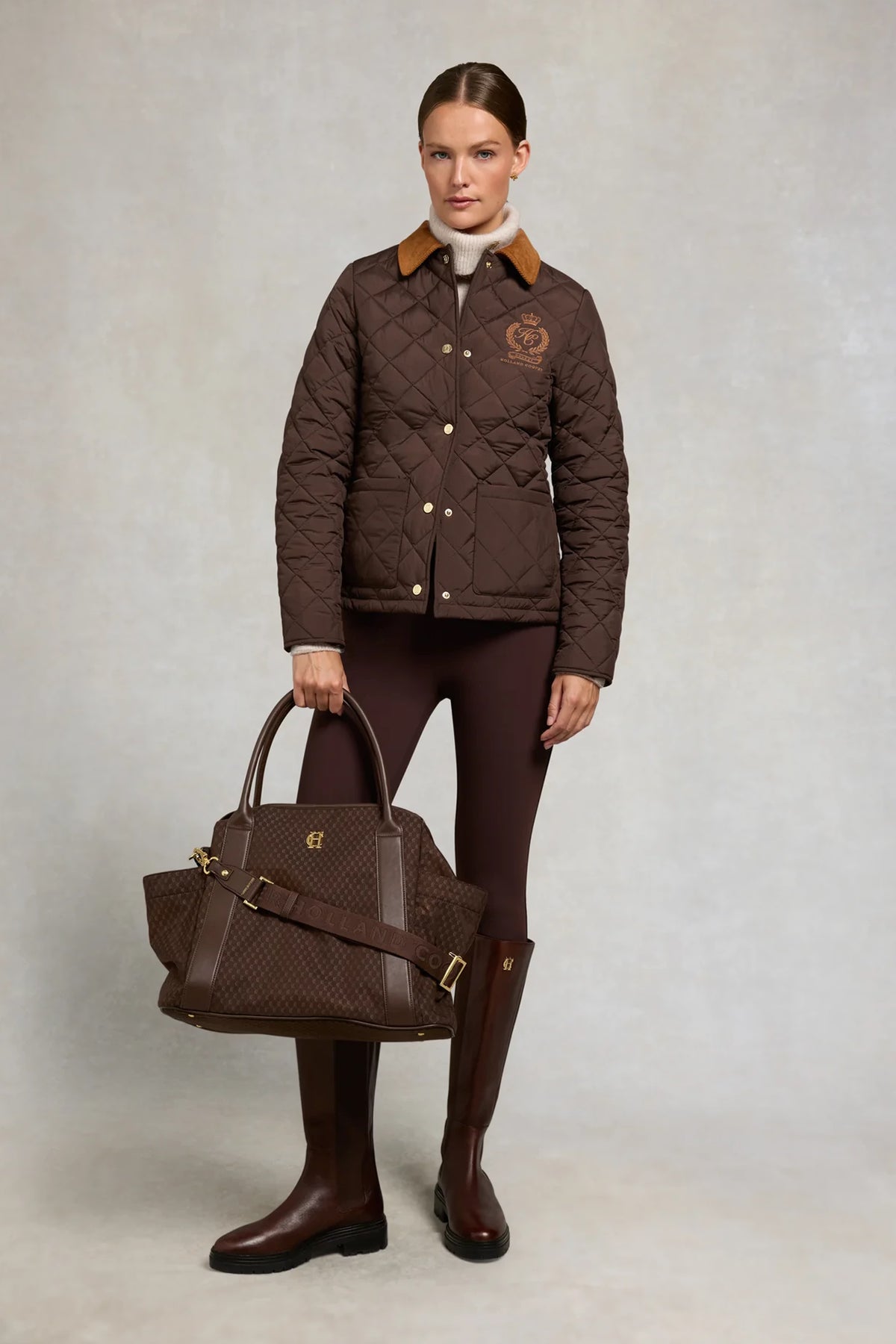 Holland Cooper Contour Trouser #Colour_Walnut