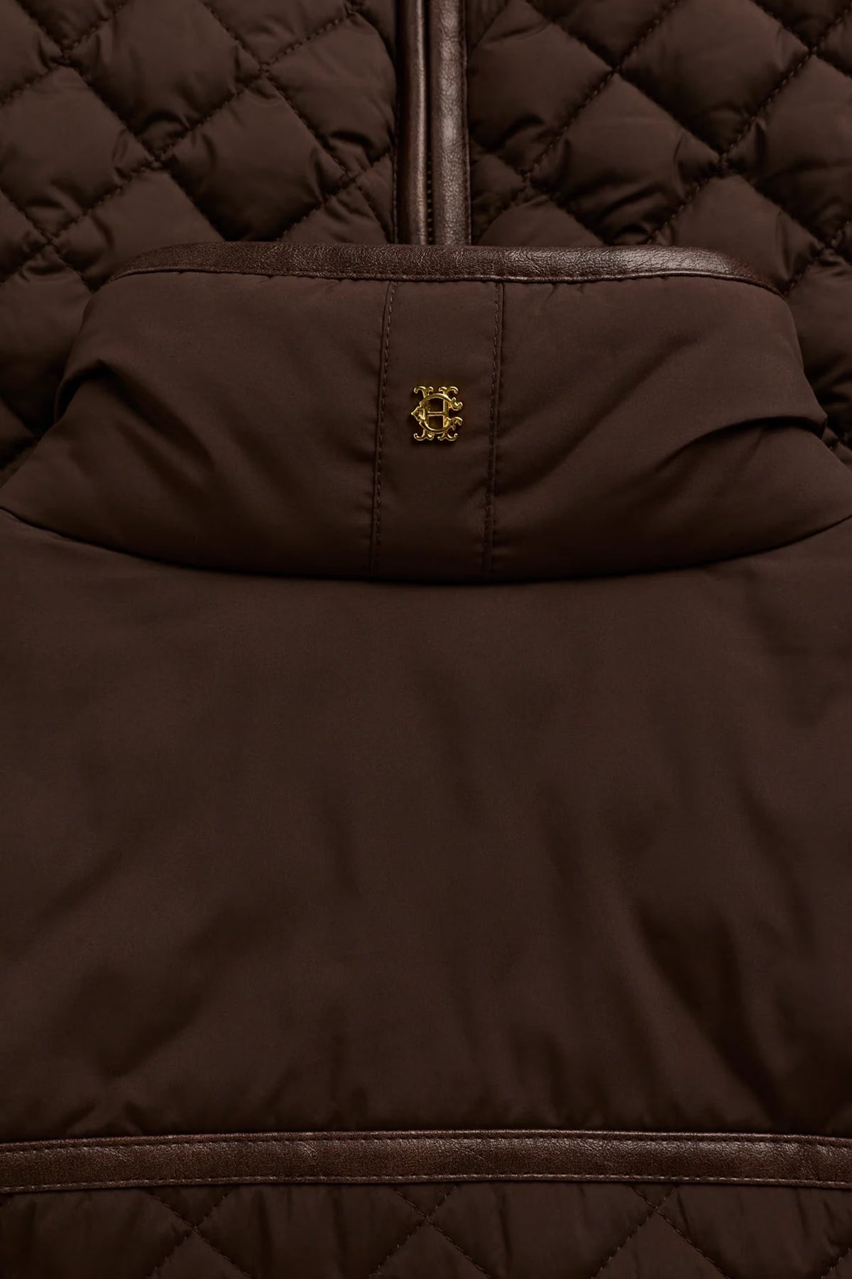Holland Cooper Boughton Diamond Quilt Jacket #Colour_Walnut