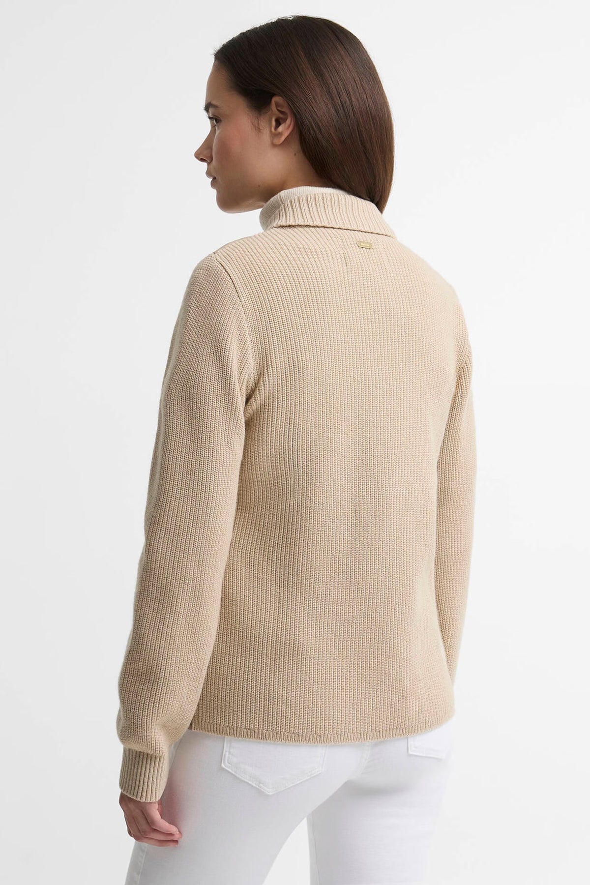 Barbour Allendale Knitted Cardigan #Colour_Warm Trench