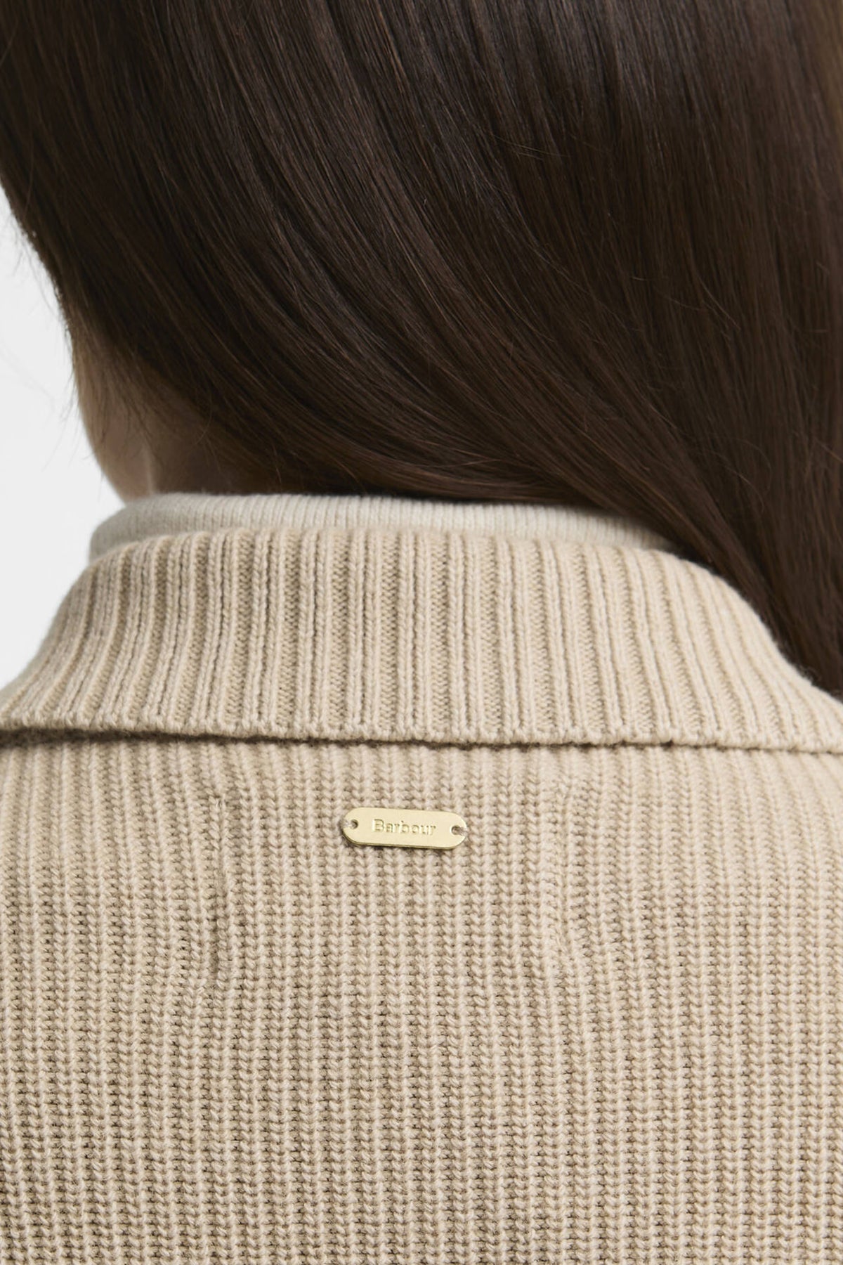 Barbour Allendale Knitted Cardigan #Colour_Warm Trench