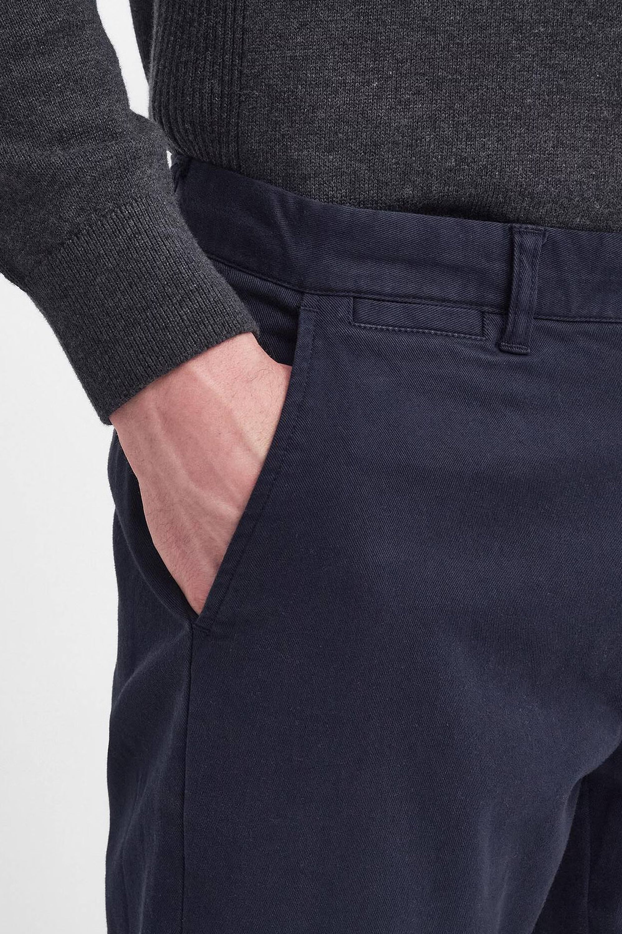 Barbour Washed Twill Tailored Trouser #Colour_Navy