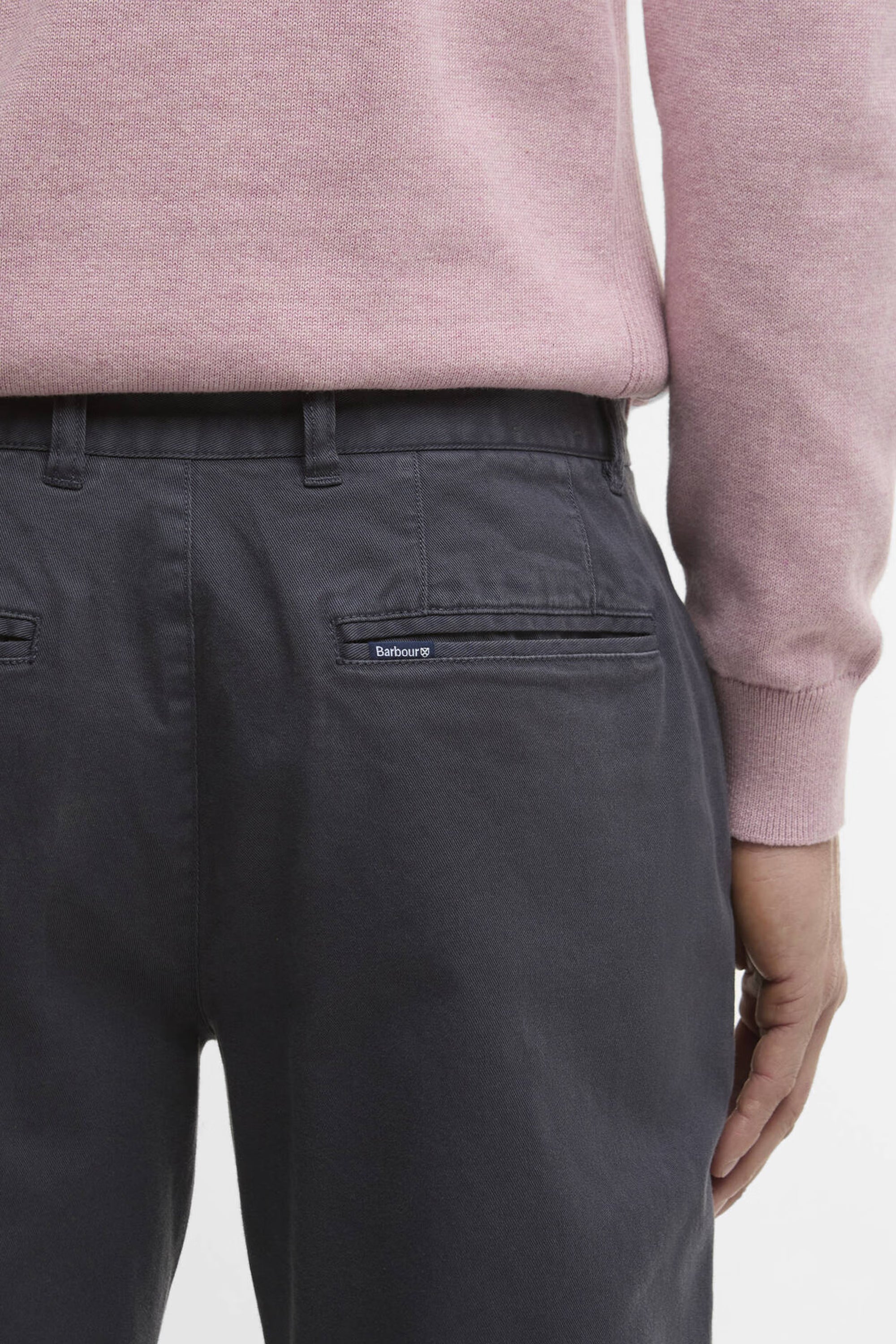 Barbour Washed Twill Tailored Trouser #Colour_Washed Navy