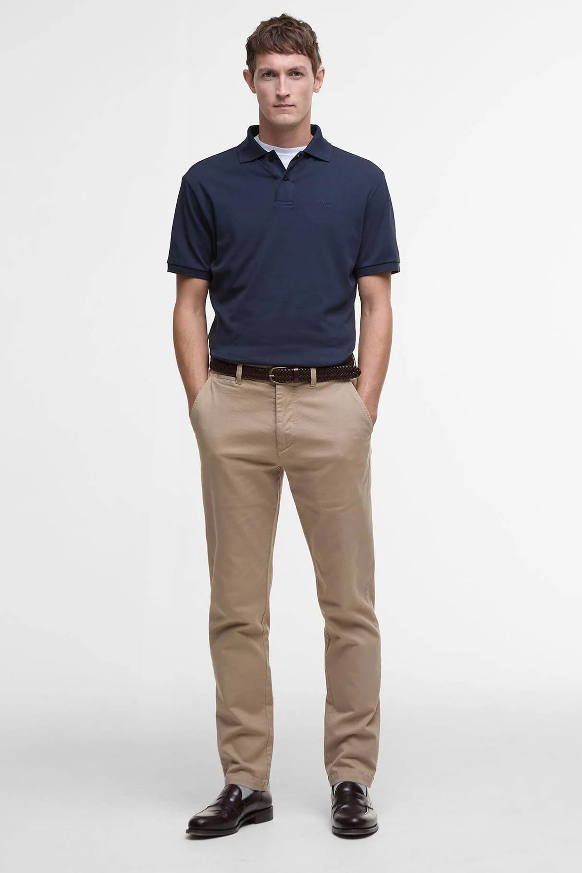 Barbour Washed Twill Tailored Trouser #Colour_Washed Stone