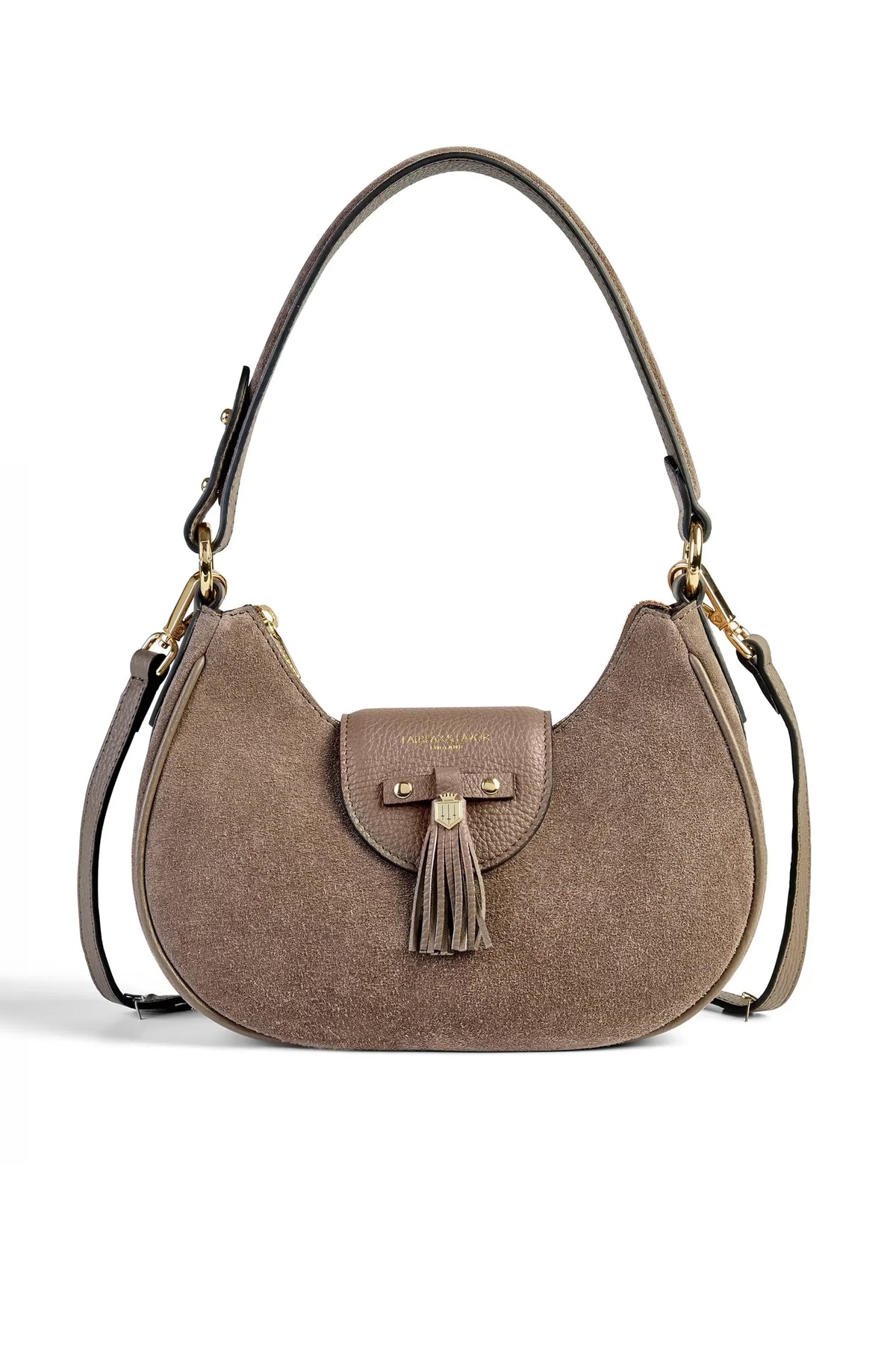 Fairfax & Favor Windsor Shoulder Bag #Colour_Deep Taupe