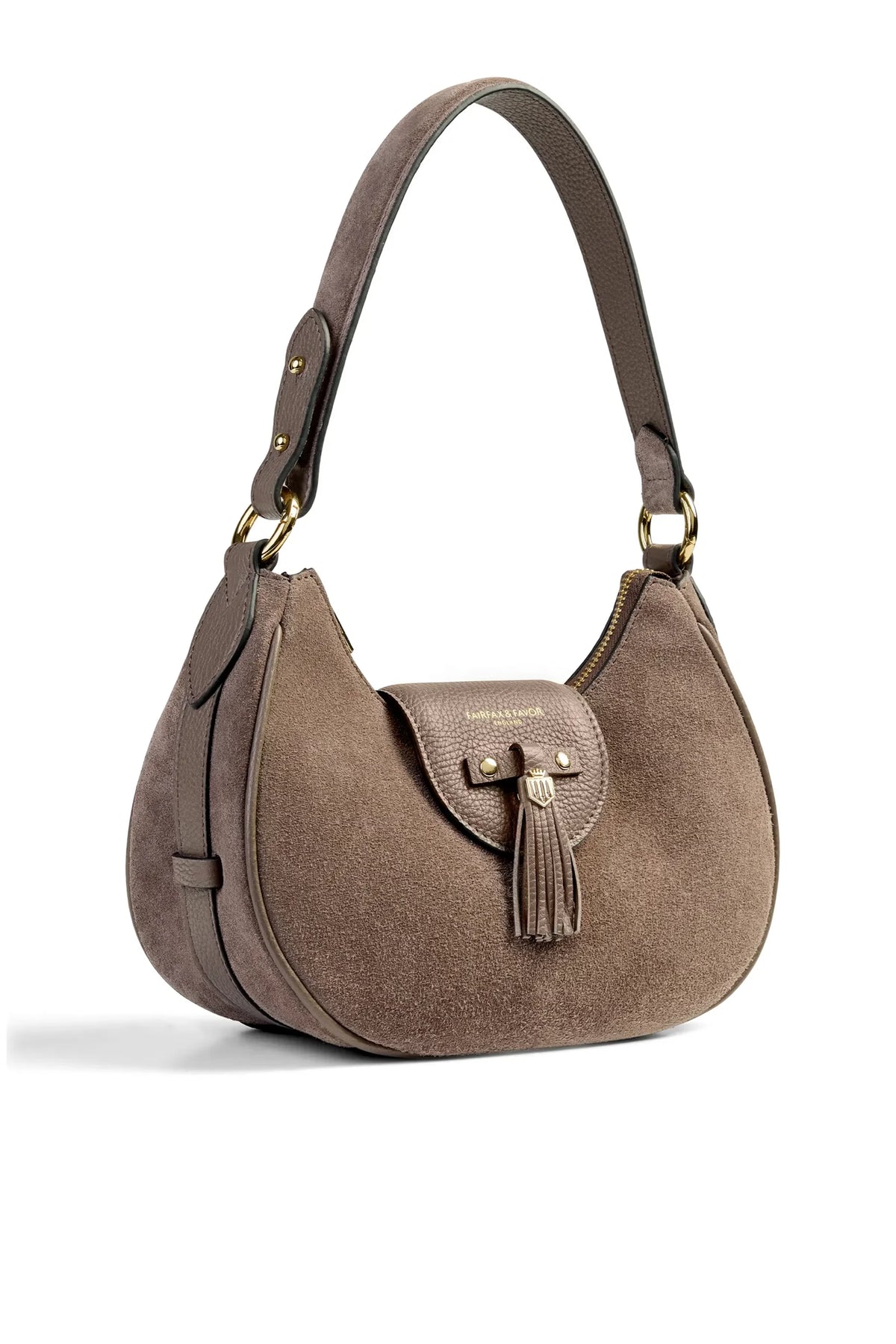 Fairfax & Favor Windsor Shoulder Bag #Colour_Deep Taupe