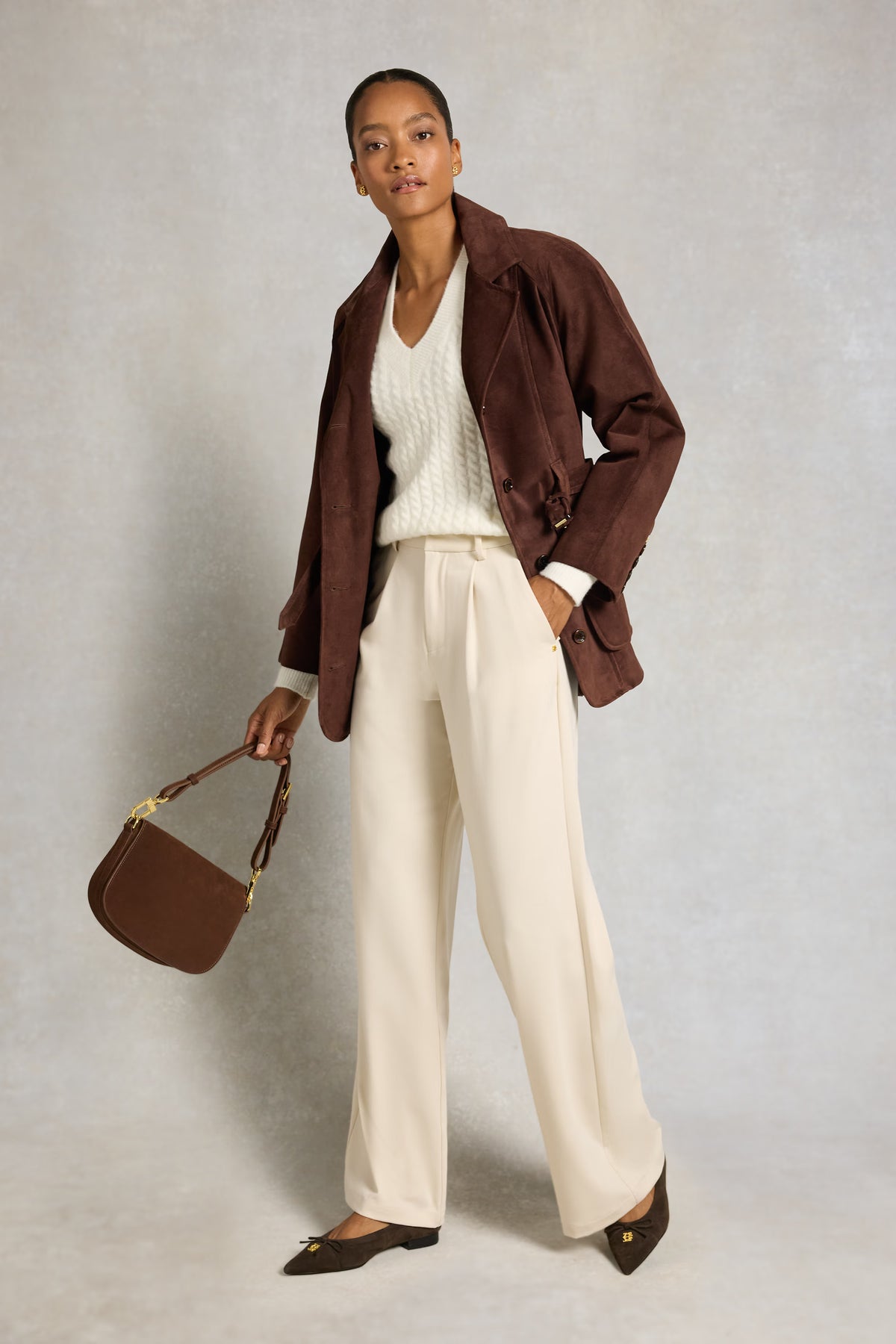 Holland Cooper Polly Knit #Colour_Winter White