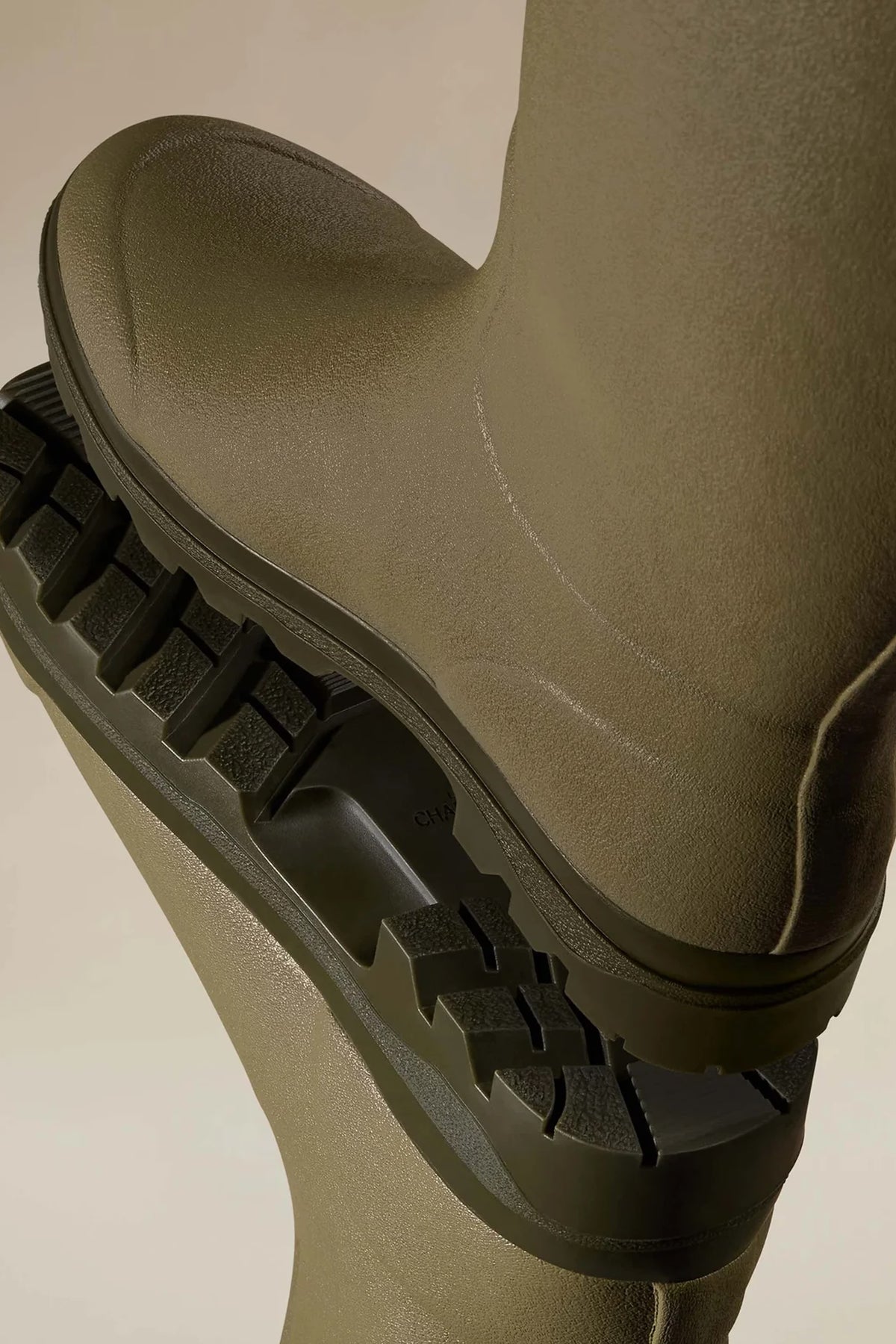 Le Chameau Women's Chasseur Leather Lined Wellington Boot #Colour_Vert Vierzon