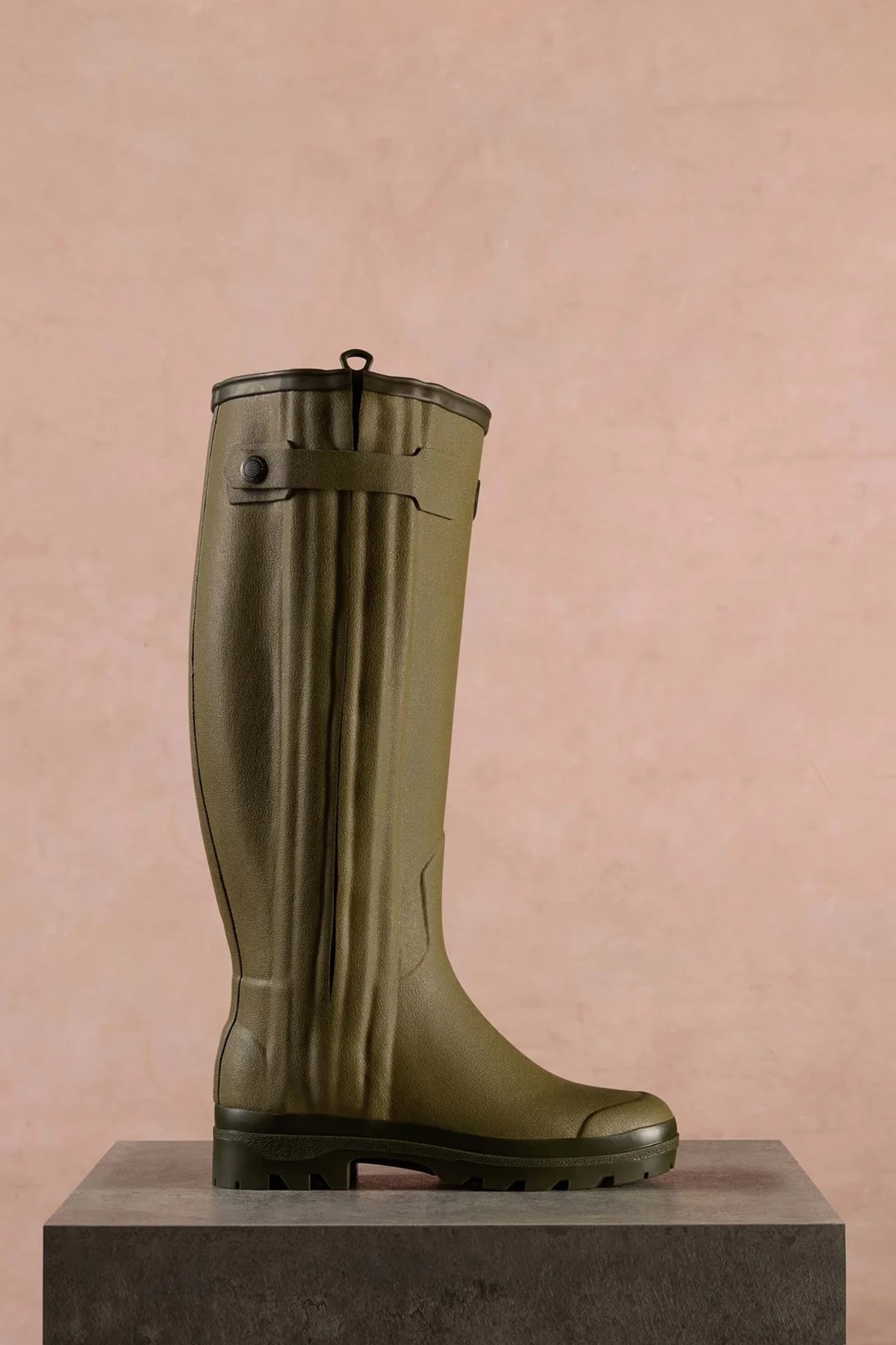 Le Chameau Women's Chasseur Leather Lined Wellington Boot #Colour_Vert Vierzon