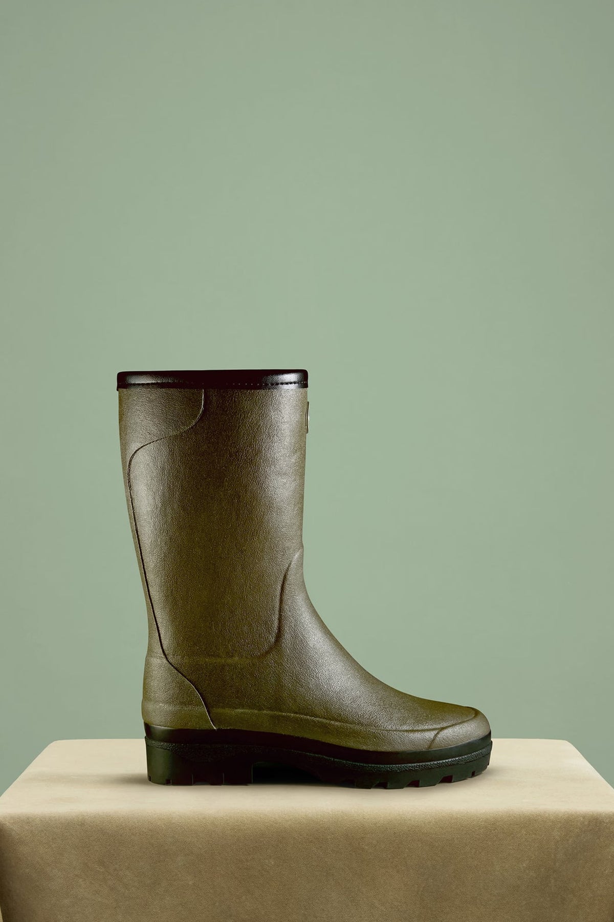 Le Chameau Women's Giverny Wool Lined Bottillon #Colour_Vert Chameau