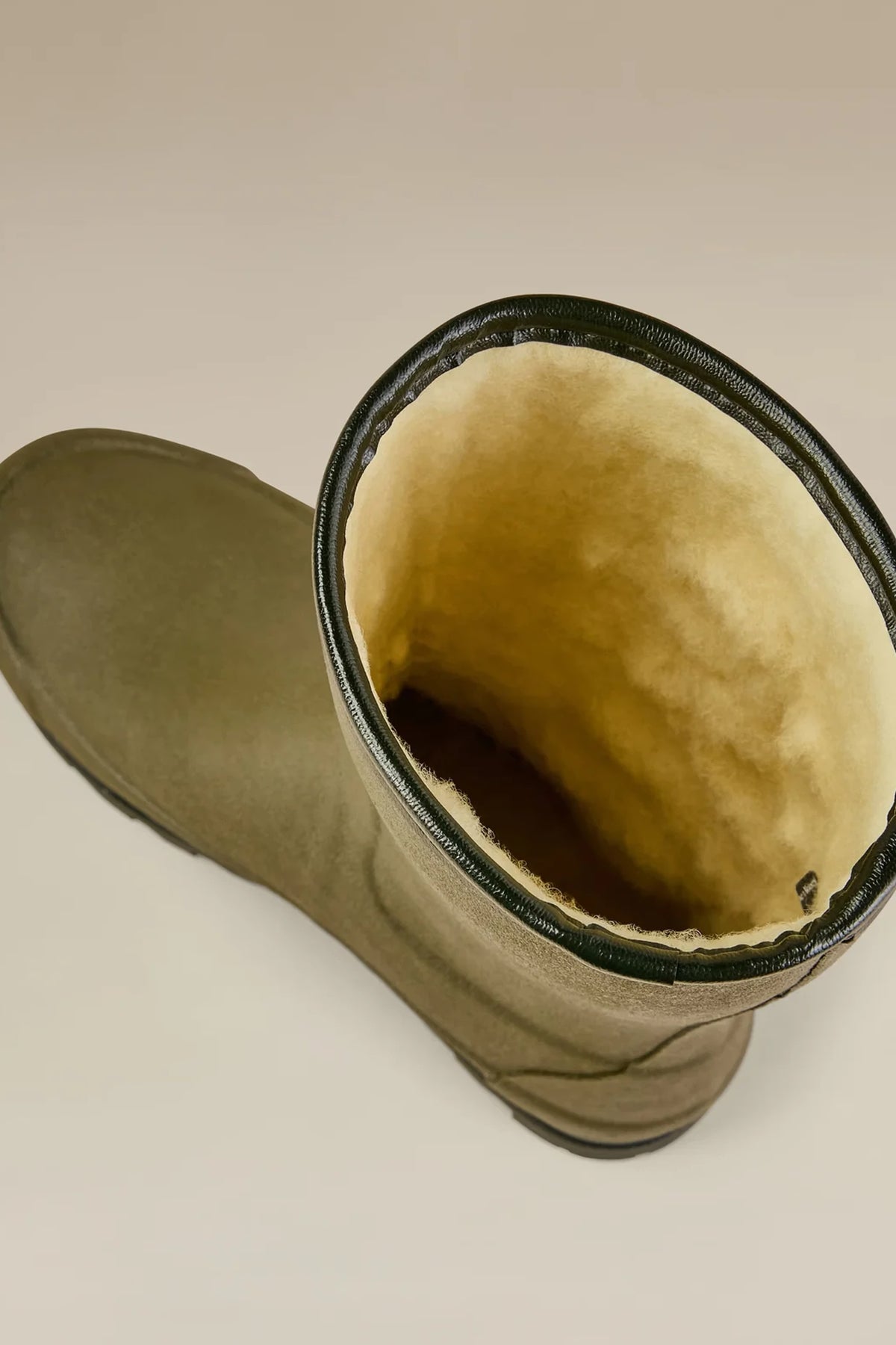 Le Chameau Women's Giverny Wool Lined Bottillon #Colour_Vert Chameau