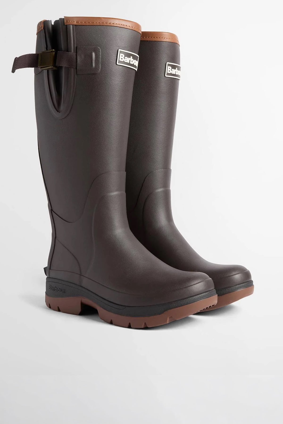 Barbour Womens Tempest Tall Welly #Colour_Brown