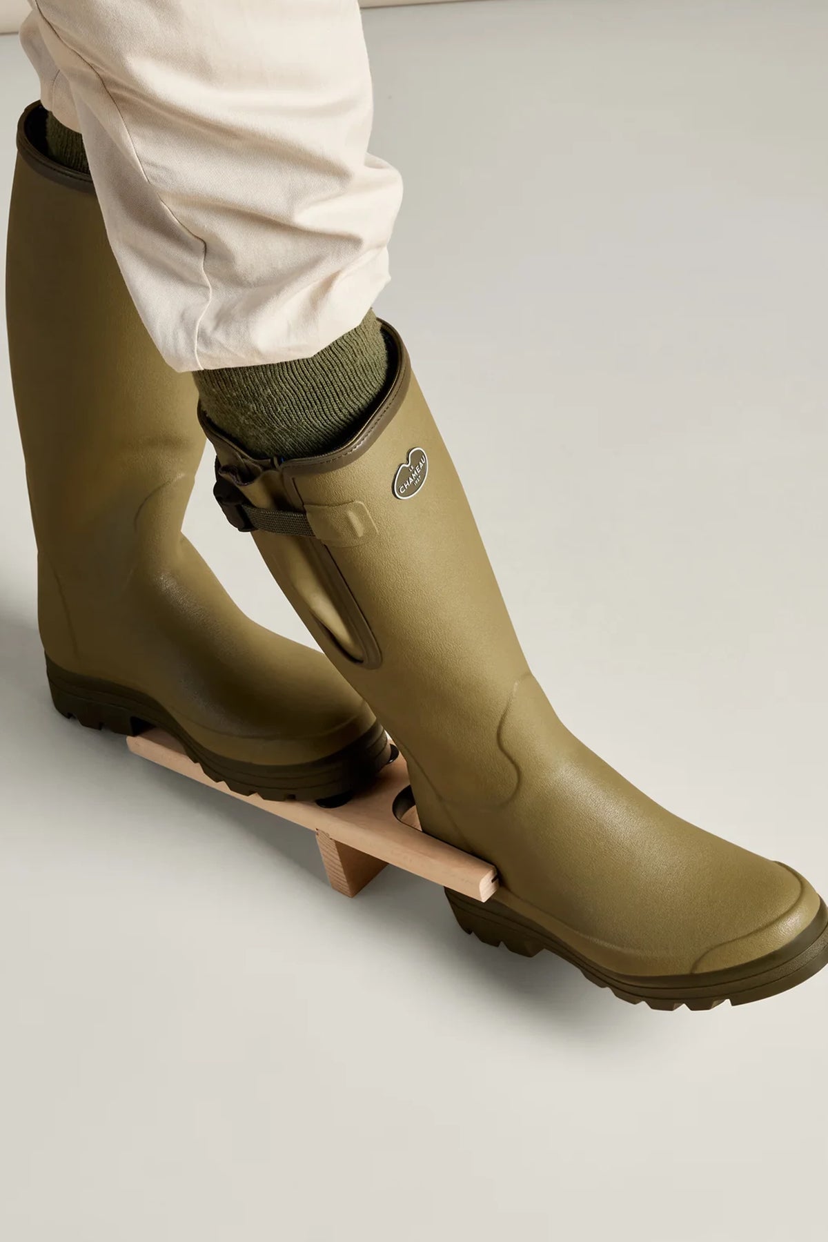 Le Chameau Wooden Boot Jack #Colour_Neutre