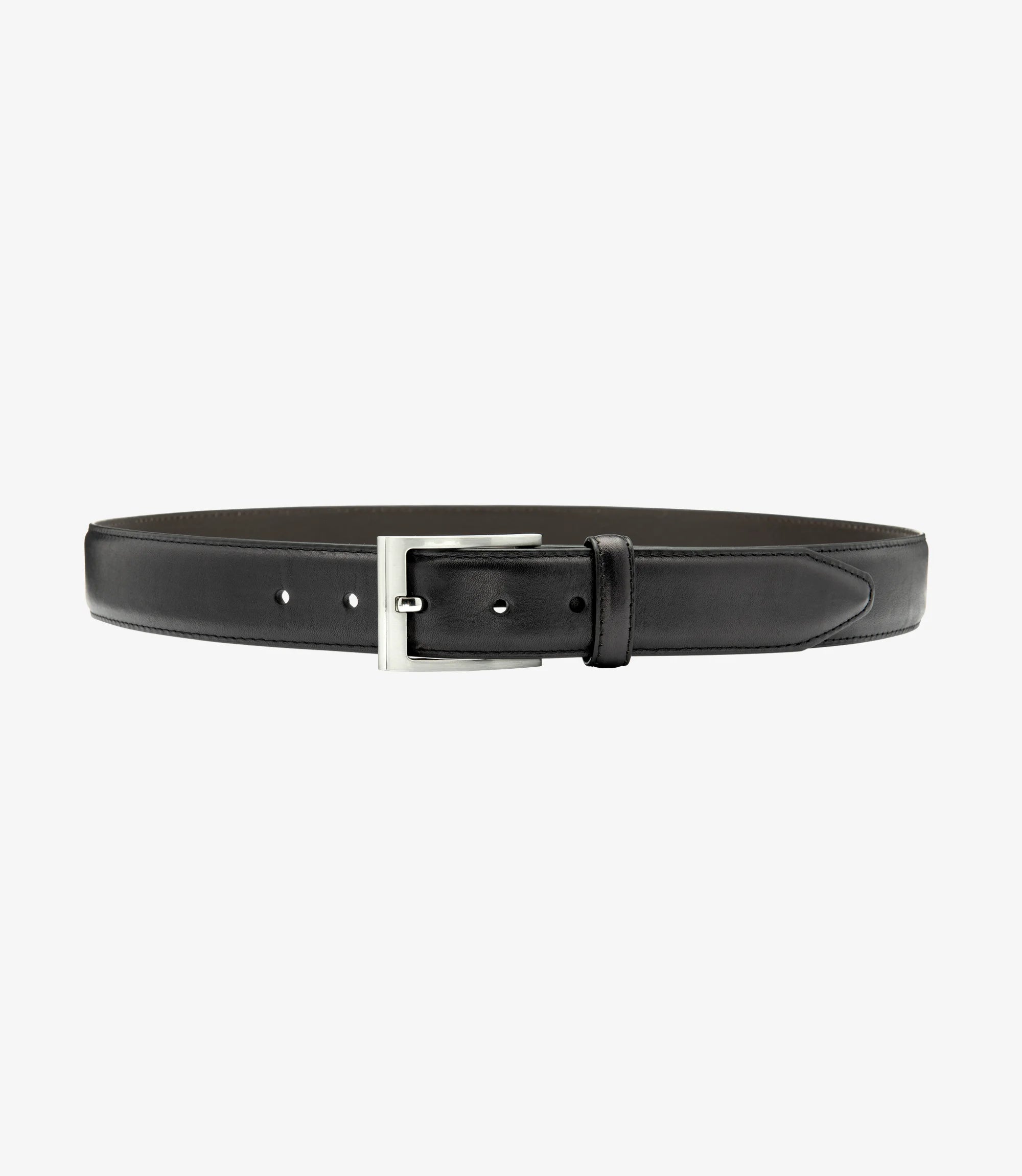 Loake Dark Brown Philip Leather Belt #Colour_Dark Brown