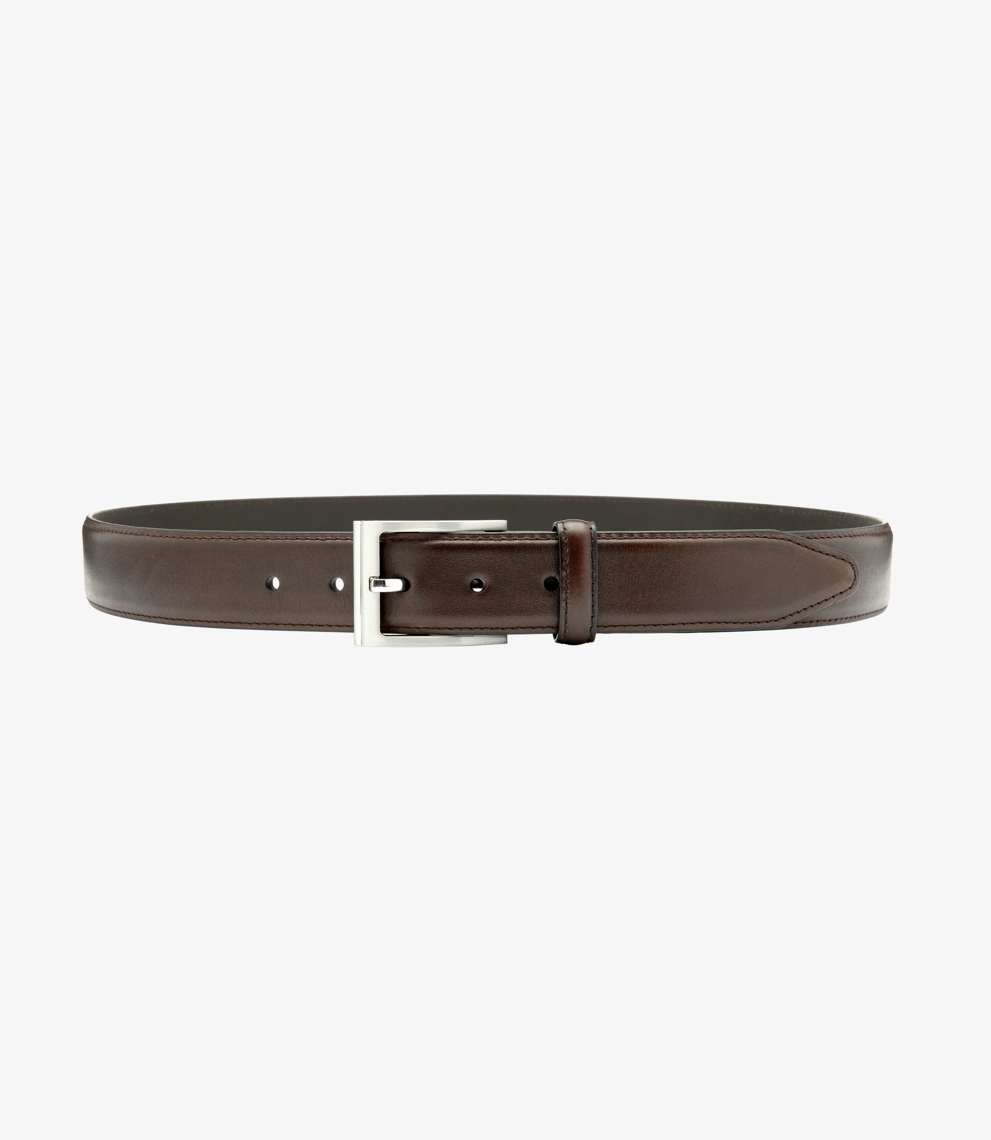 Loake Dark Brown Philip Leather Belt #Colour_Dark Brown