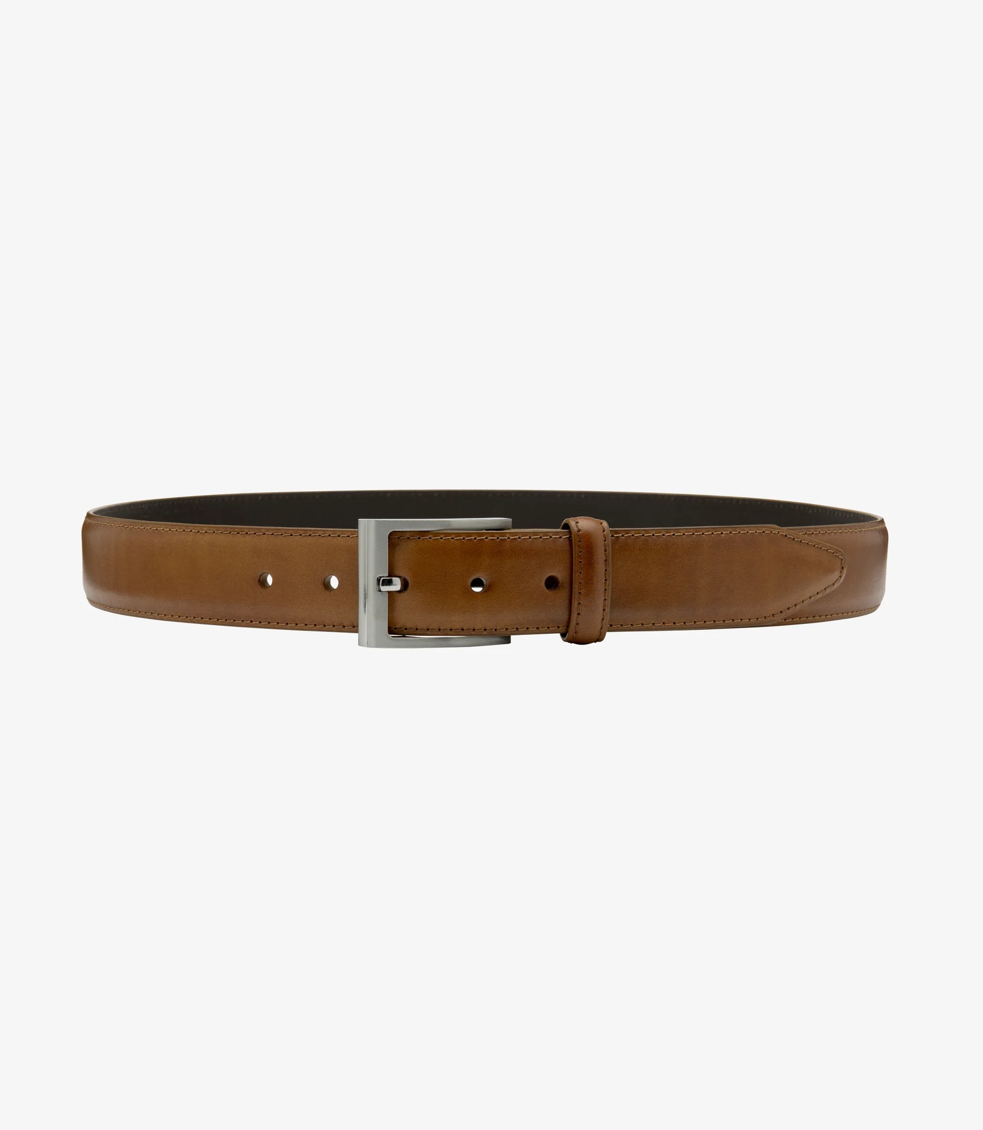 Loake Dark Brown Philip Leather Belt #Colour_Dark Brown