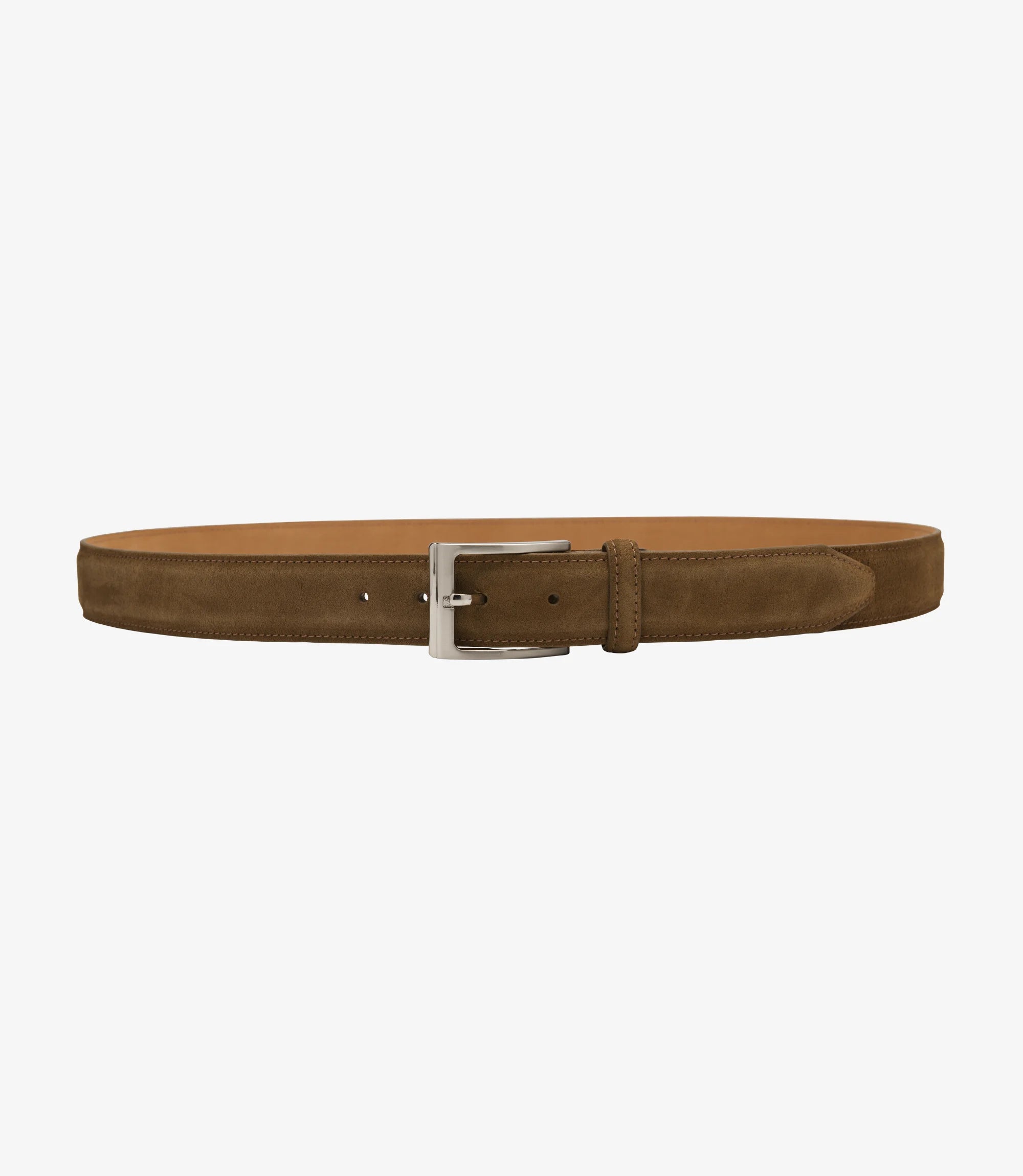 Loake Brown Suede William Suede Belt #Colour_Brown Suede