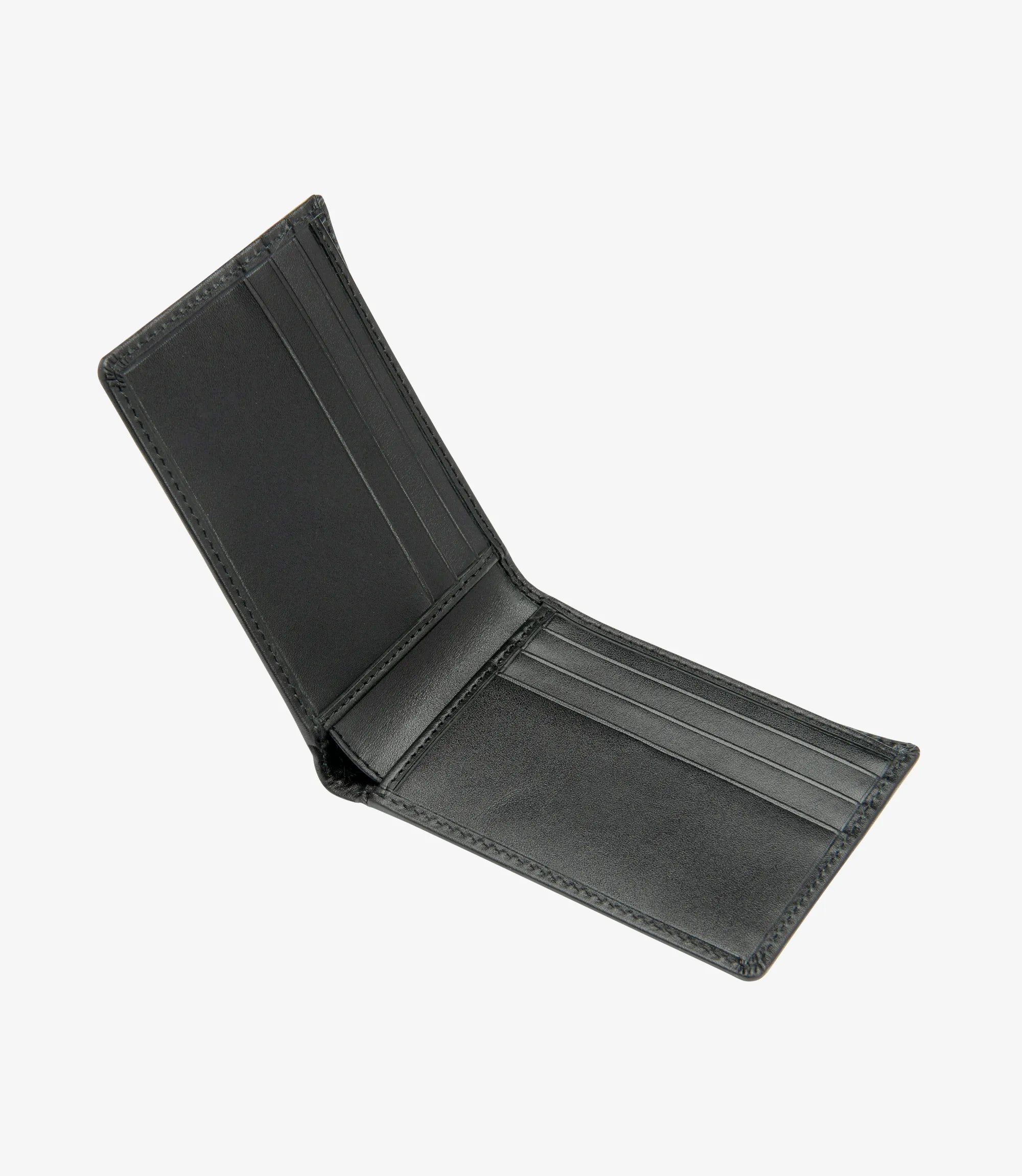 Loake Black Aldgate Card Wallet #Colour_Black