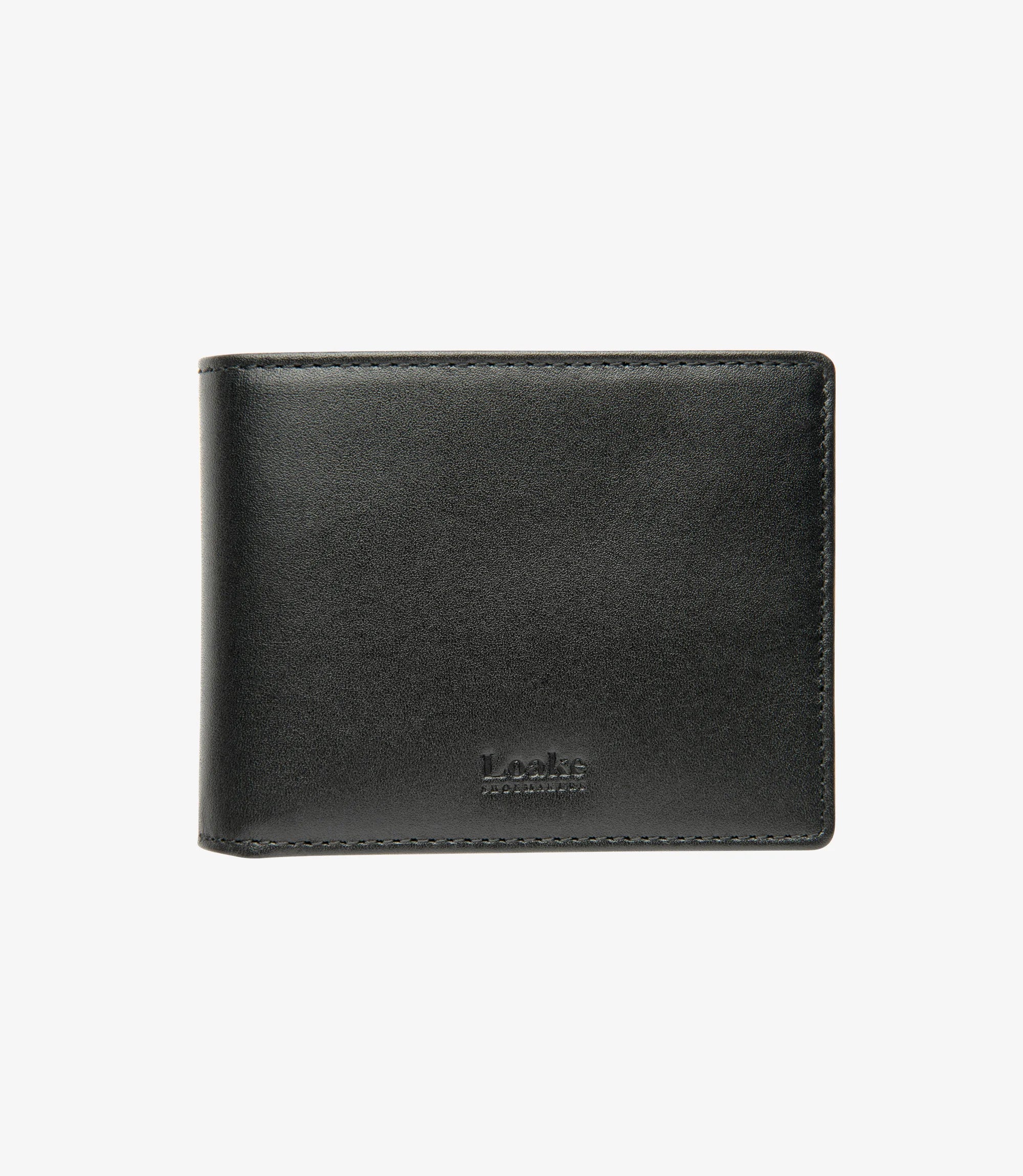 Loake Black Aldgate Card Wallet #Colour_Black