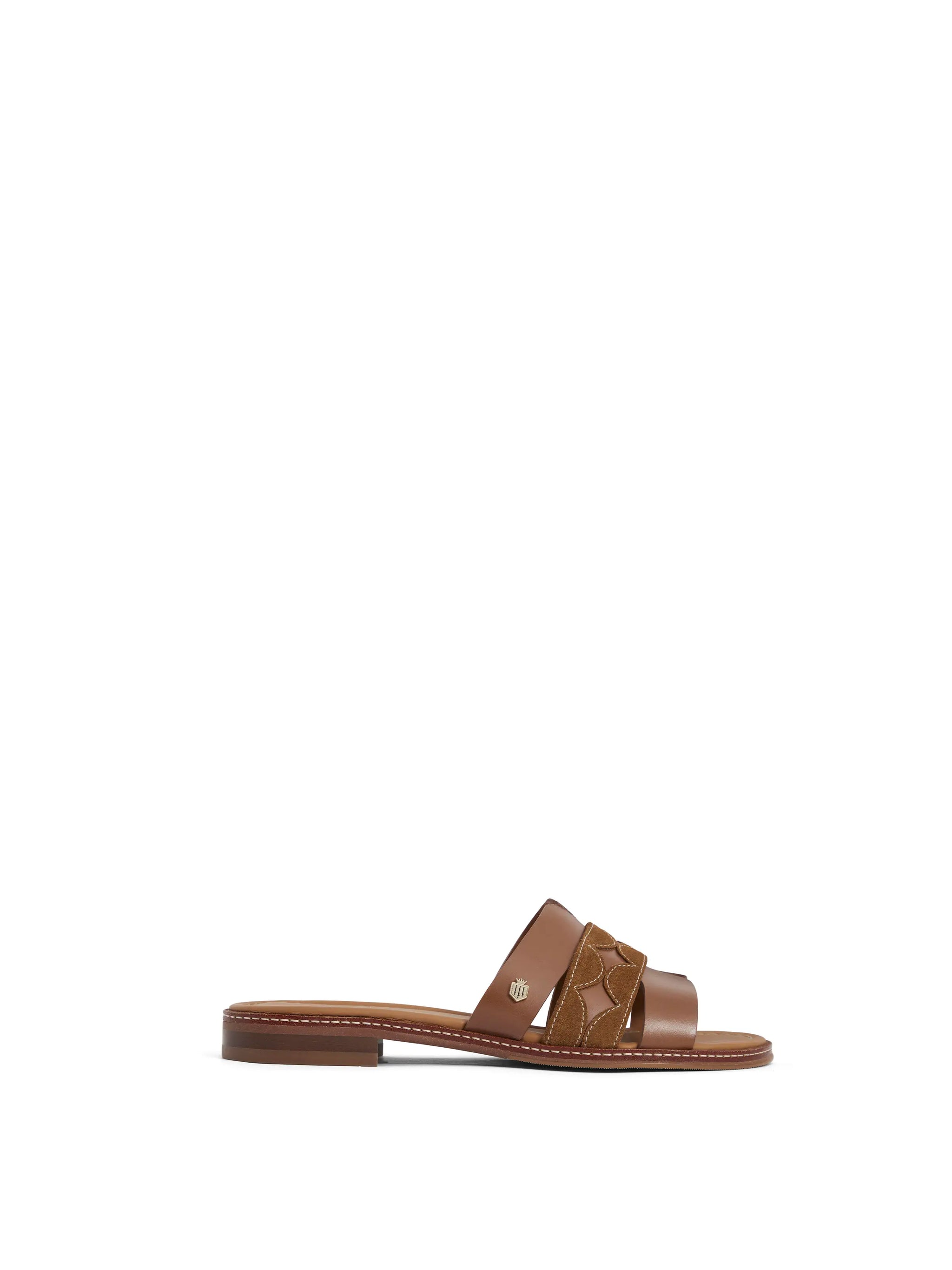 Fairfax & Favor Tan Suede Ohio Mule #Colour_Tan Suede