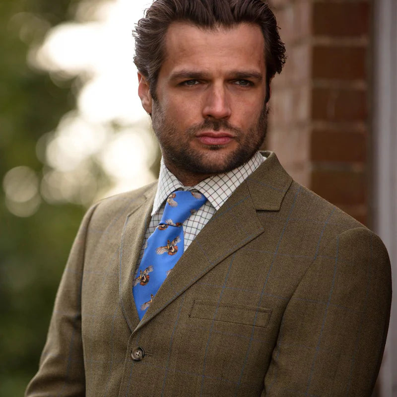 Clare Haggas Silk Tie High Flyer #Colour_Cobolt Blue
