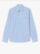 R.M. Williams White/Blue Collins Shirt (White & Blue) #Colour_White/Blue
