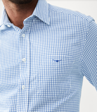 R.M. Williams White/Blue Collins Shirt (White & Blue) #Colour_White/Blue