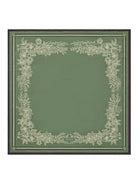 Fairfax & Favor Green/Off White/Black Mannington Silk Scarf #Colour_Green/Off White/Black
