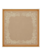 Fairfax & Favor Beige/Off White/Orange Mannington Silk Scarf #Colour_Beige/Off White/Orange