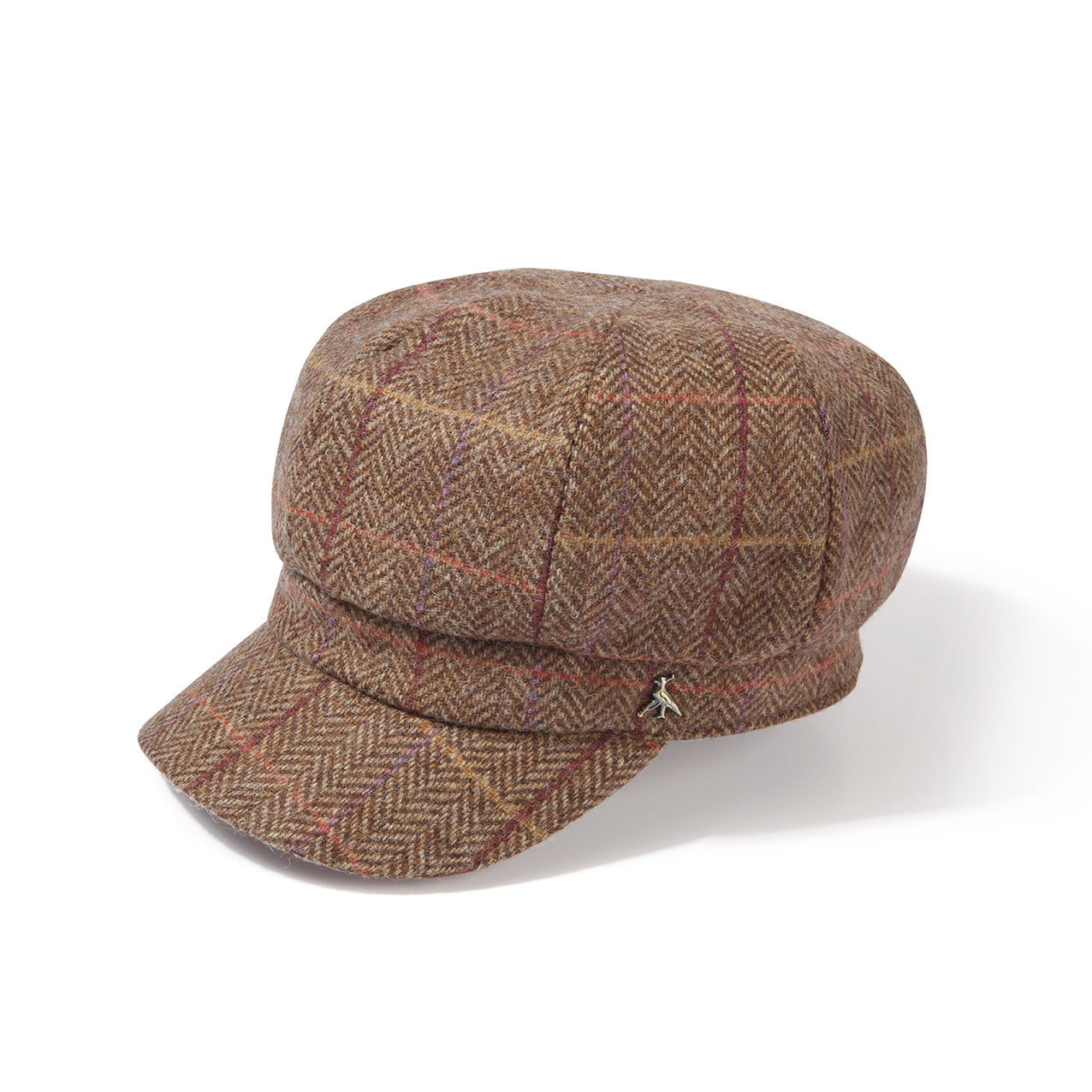 Hicks and Brown Whiskey Higham Tweed Baker Boy #Colour_Whiskey