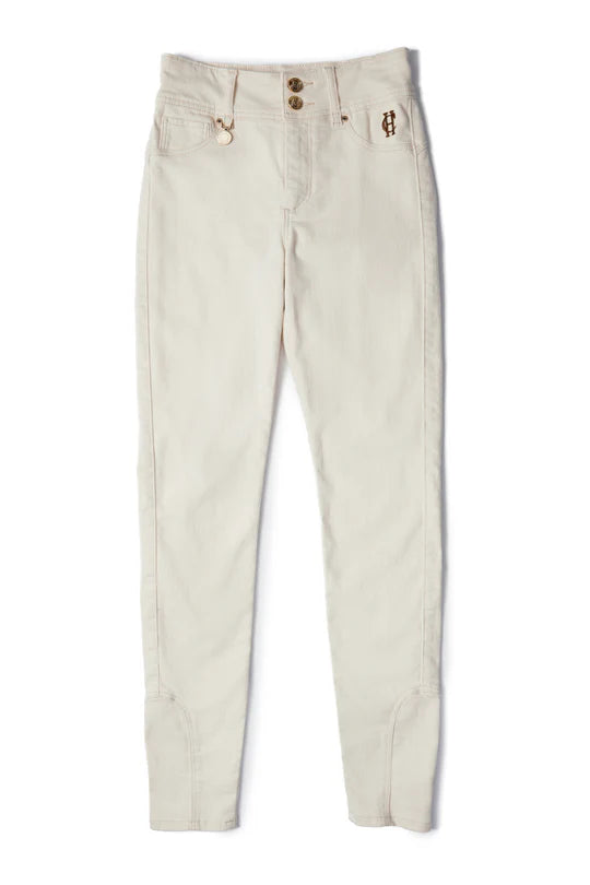 Holland Cooper Jodhpur Jean in Hunter Green #Colour_Oatmeal