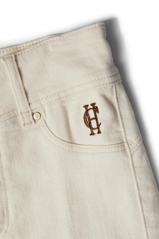 Holland Cooper Jodhpur Jean in Hunter Green #Colour_Oatmeal