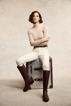Holland Cooper Jodhpur Jean in Hunter Green #Colour_Oatmeal