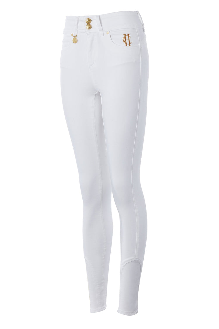 Holland Cooper Jodhpur Jean in Optic White #Colour_Optic White