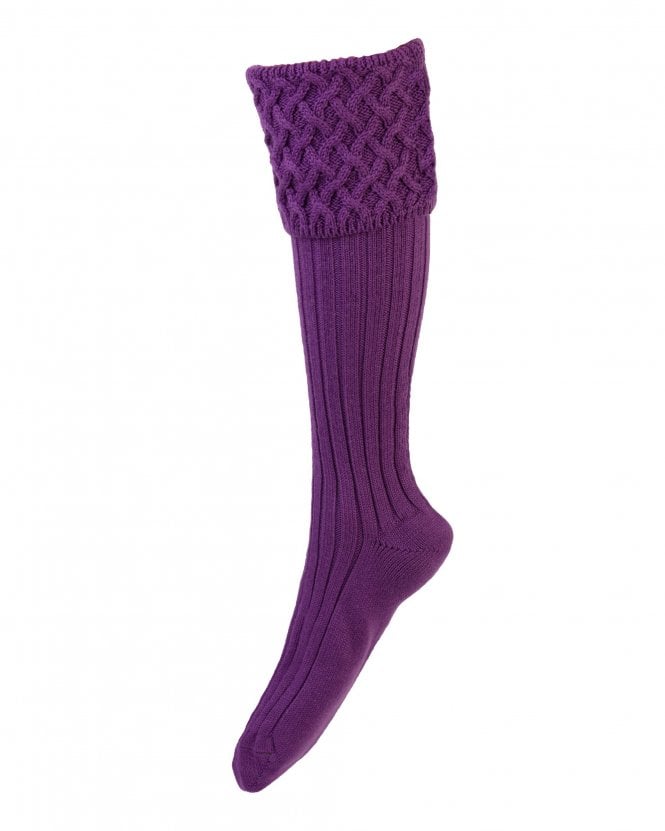 House of Cheviot Lady Rannoch Socks #Colour_Orchid