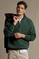 R.M. Williams Mulyungarie 1/4 Zip Sweatshirt #Colour_Pine