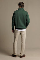 R.M. Williams Mulyungarie 1/4 Zip Sweatshirt #Colour_Pine