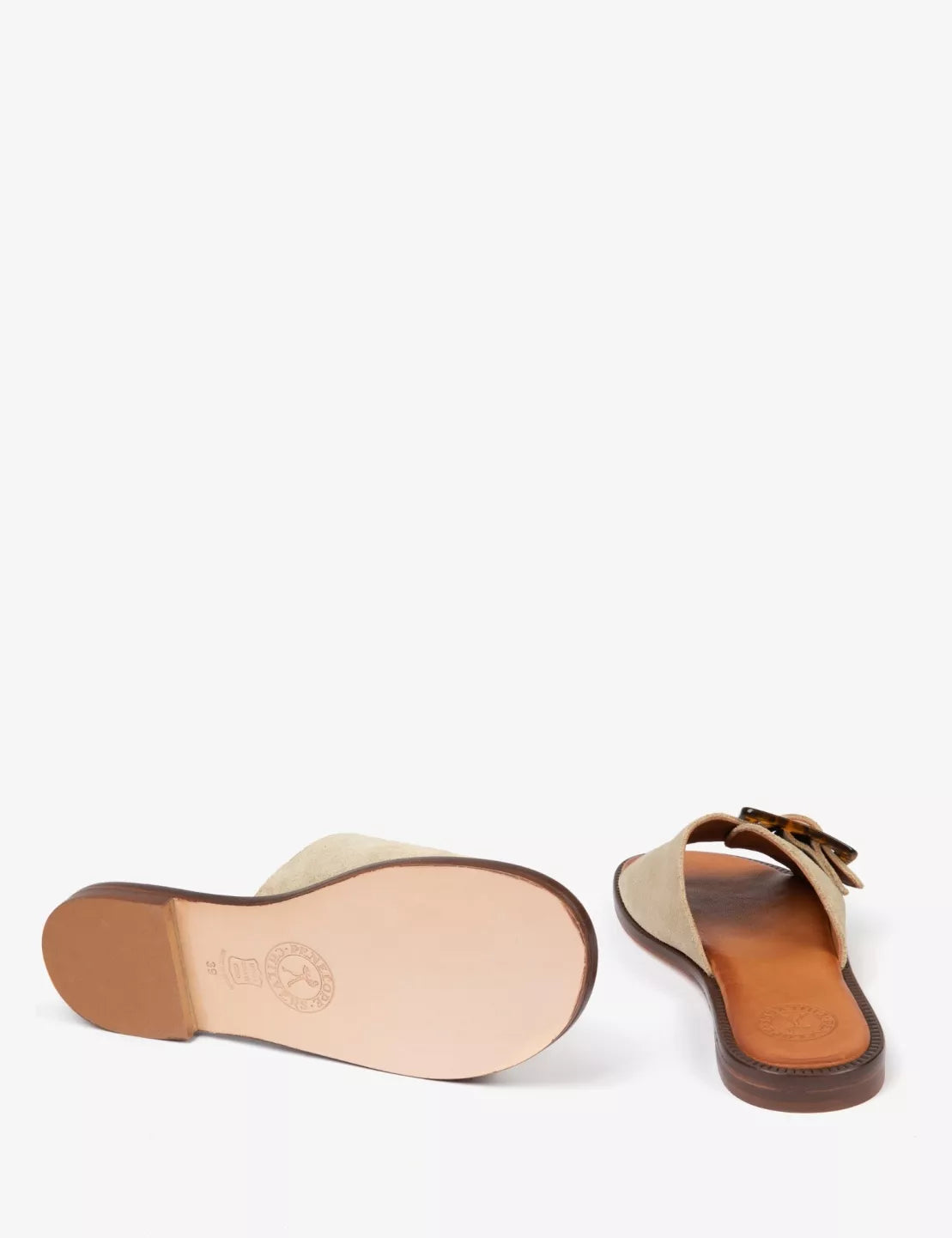 Penelope Chilvers Camel Biarritz Buckle Sandal #Colour_Camel