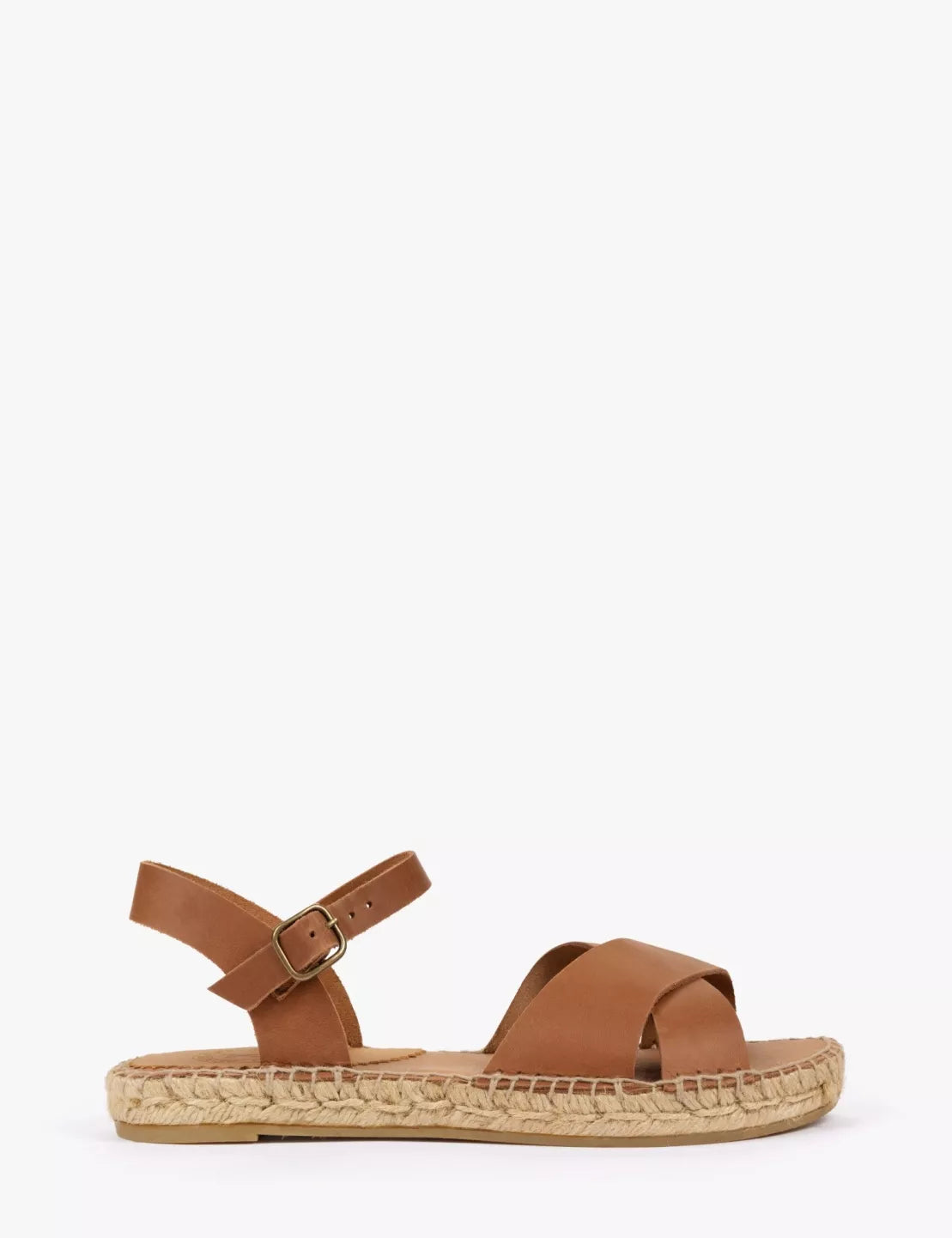 Penelope Chilvers Tan Campo Leather Espadrille #Colour_Tan